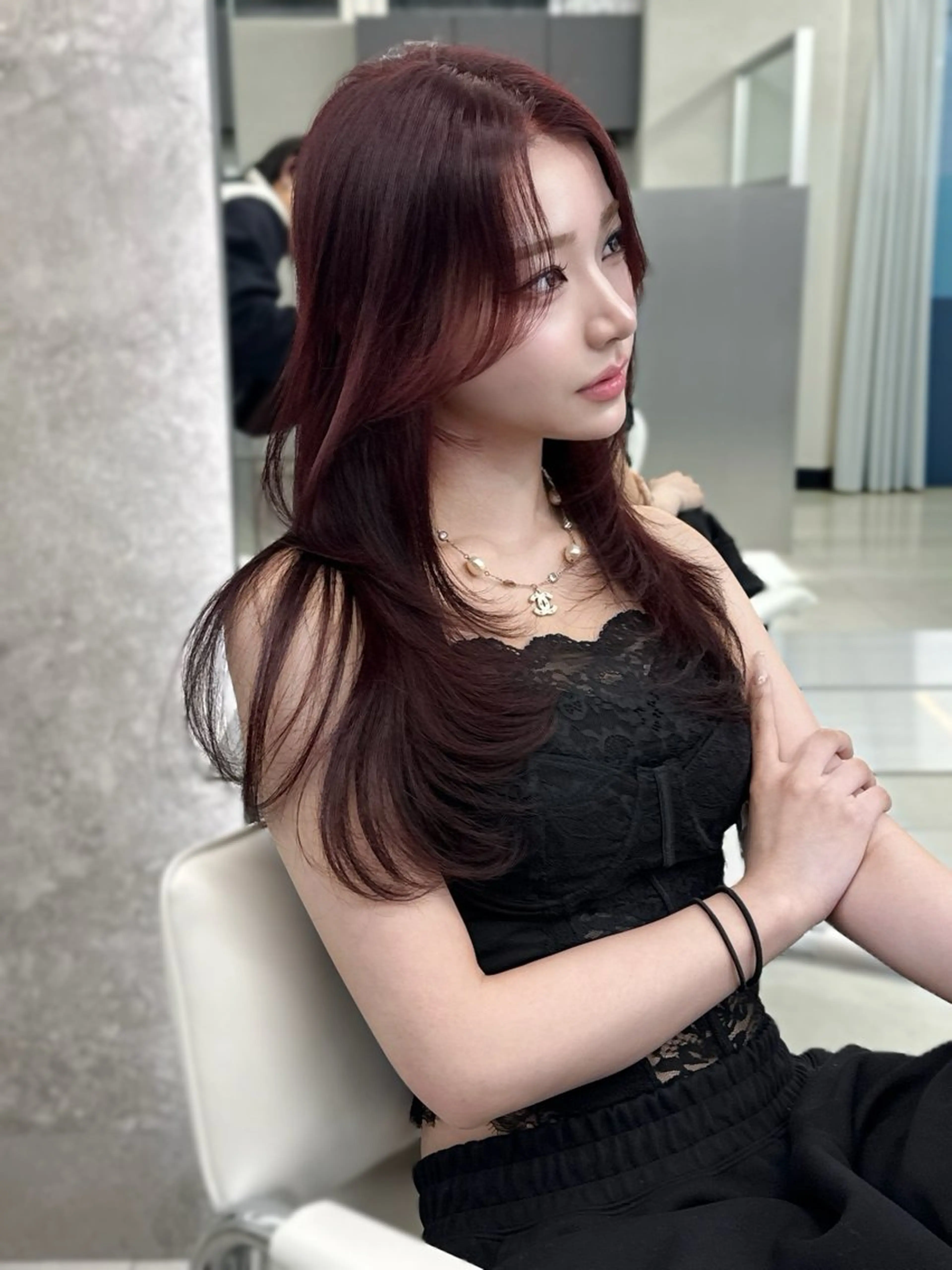 ロング カラー カット ヘアカラー ヘアセット kiti Sakae所属・栄美容師/kiti /ボブ/ケントのヘアスタイル