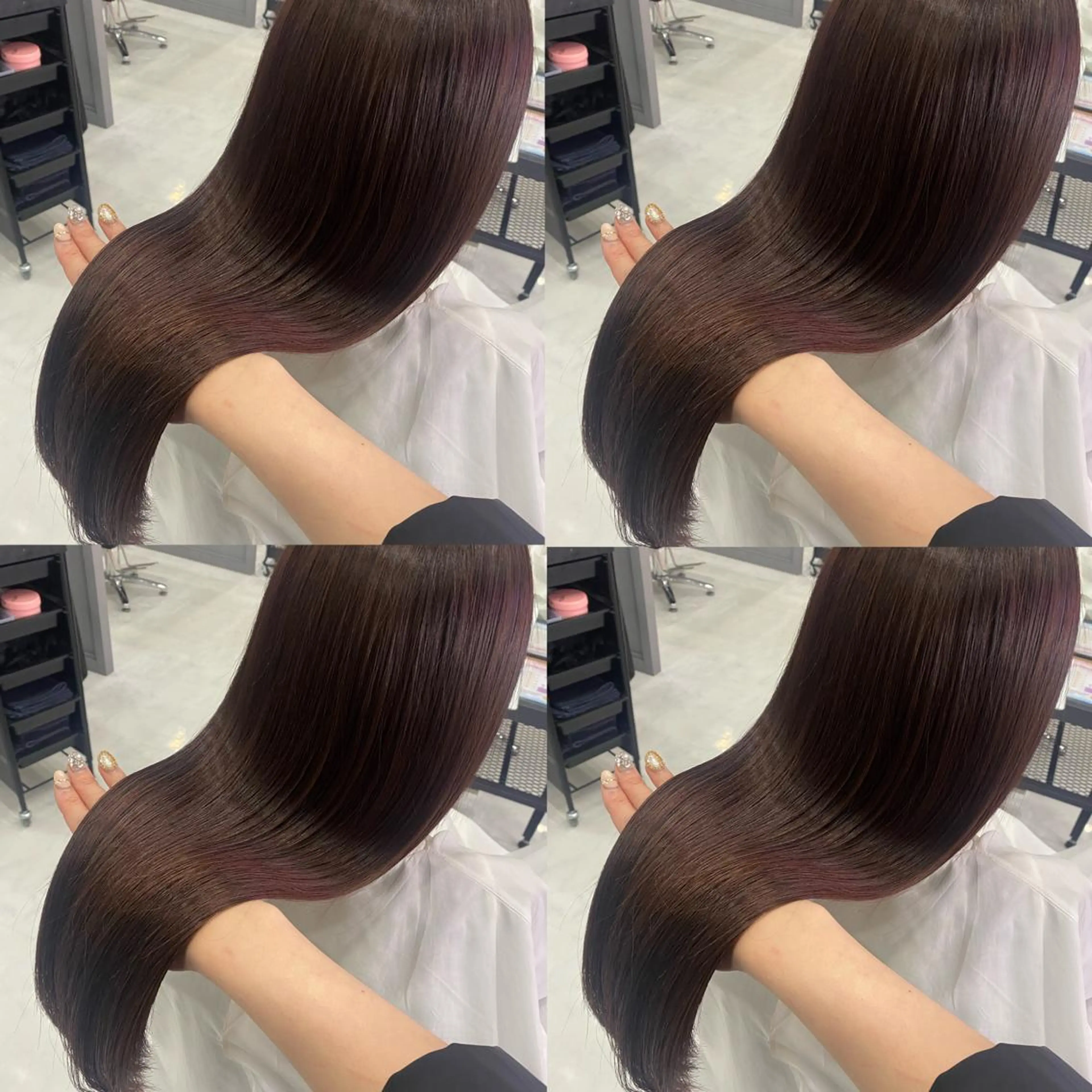 ロング カラー カット ヘアカラー トリートメント 髪質改善×矯正🫧 韓国ヘアasamiのヘアスタイル