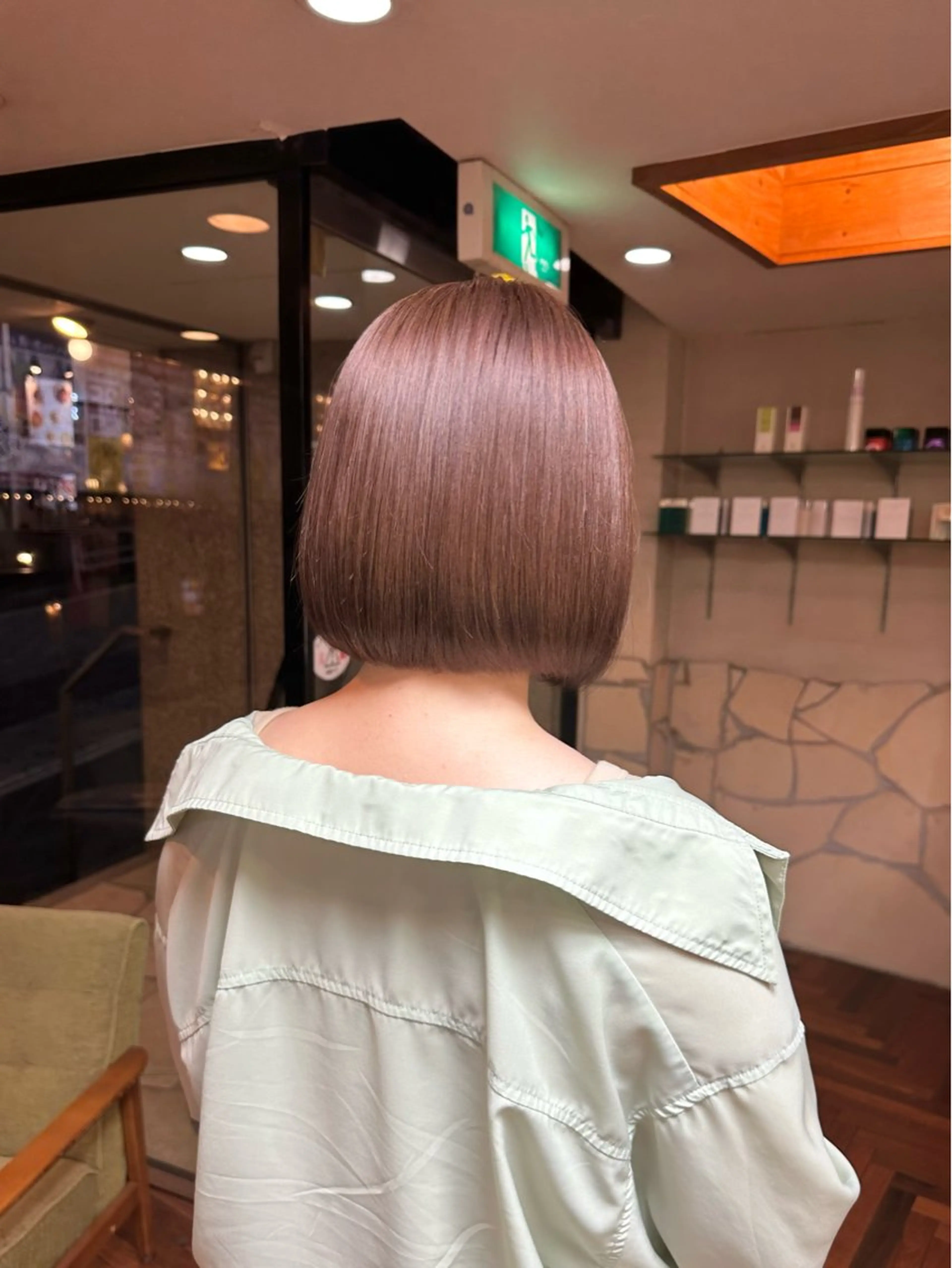 ショート カラー ブリーチ ブラウンカラー ブリーチなしカラー ヘアカラー トリートメント LUMO所属・矢野 晃平のヘアスタイル