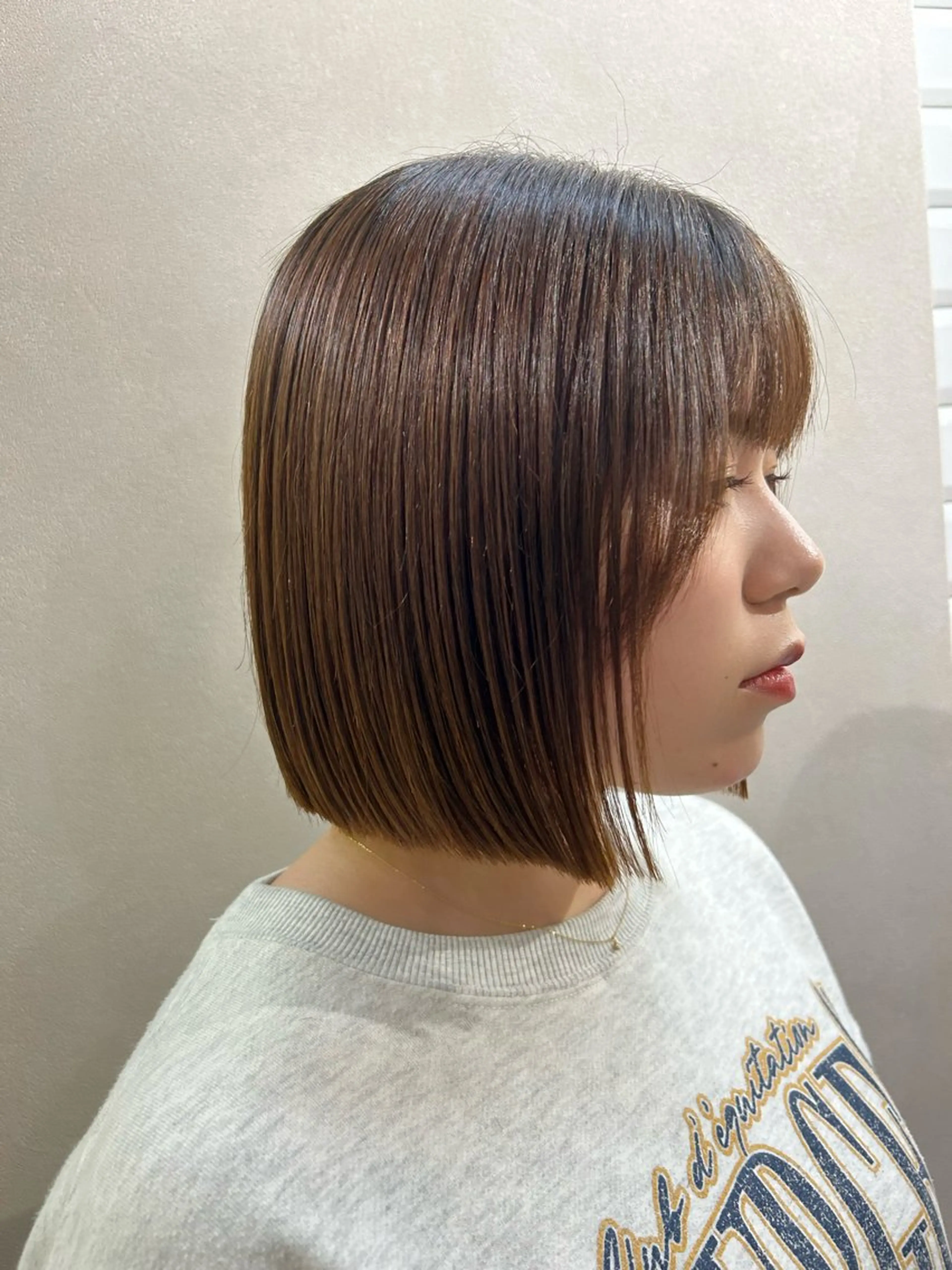 ショート パーマ ボブ カット 縮毛矯正 トリートメント hub hair レイヤー/透明感のヘアスタイル