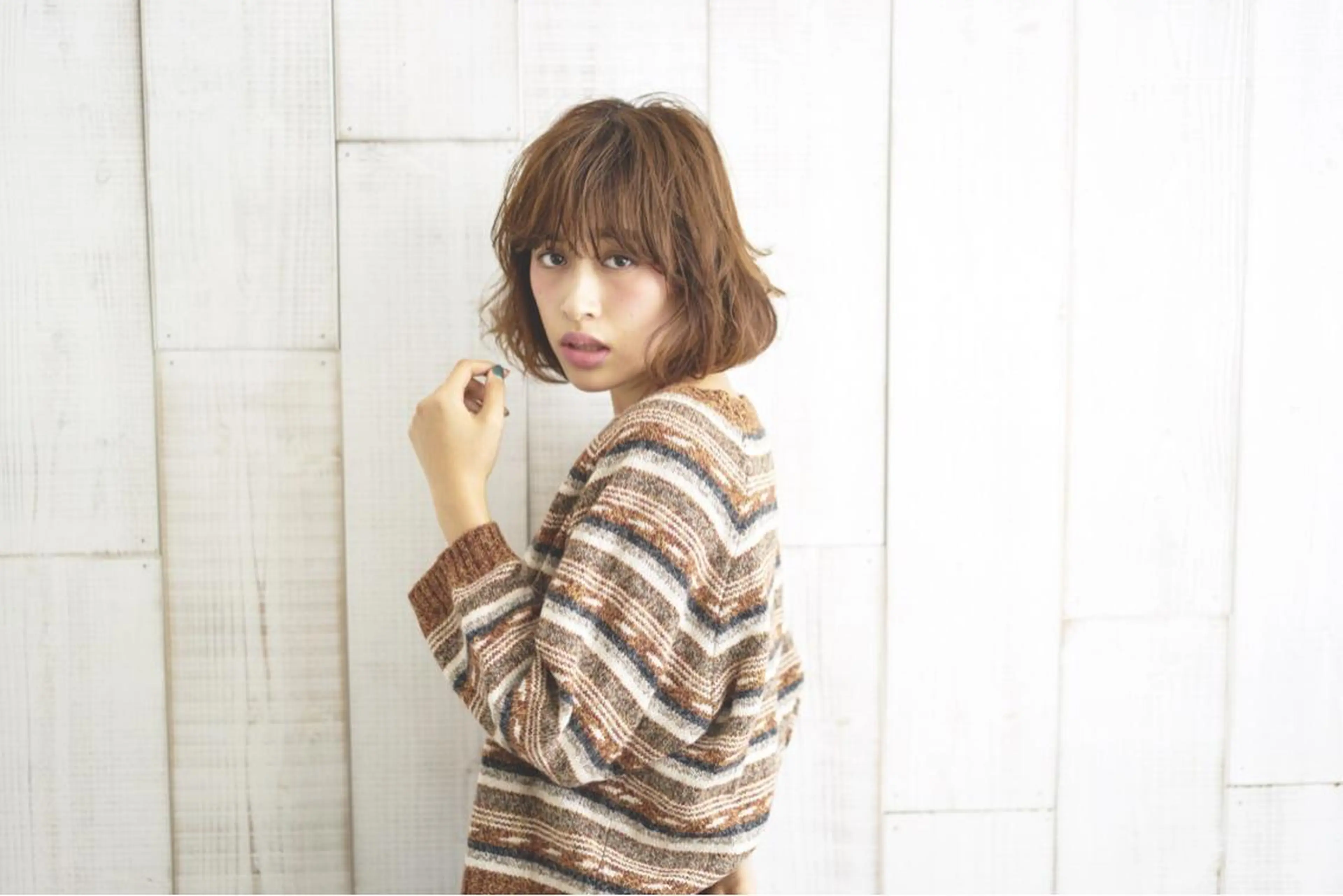 ショート パーマ THE DAY所属・AKI HASHIMOTOのヘアスタイル