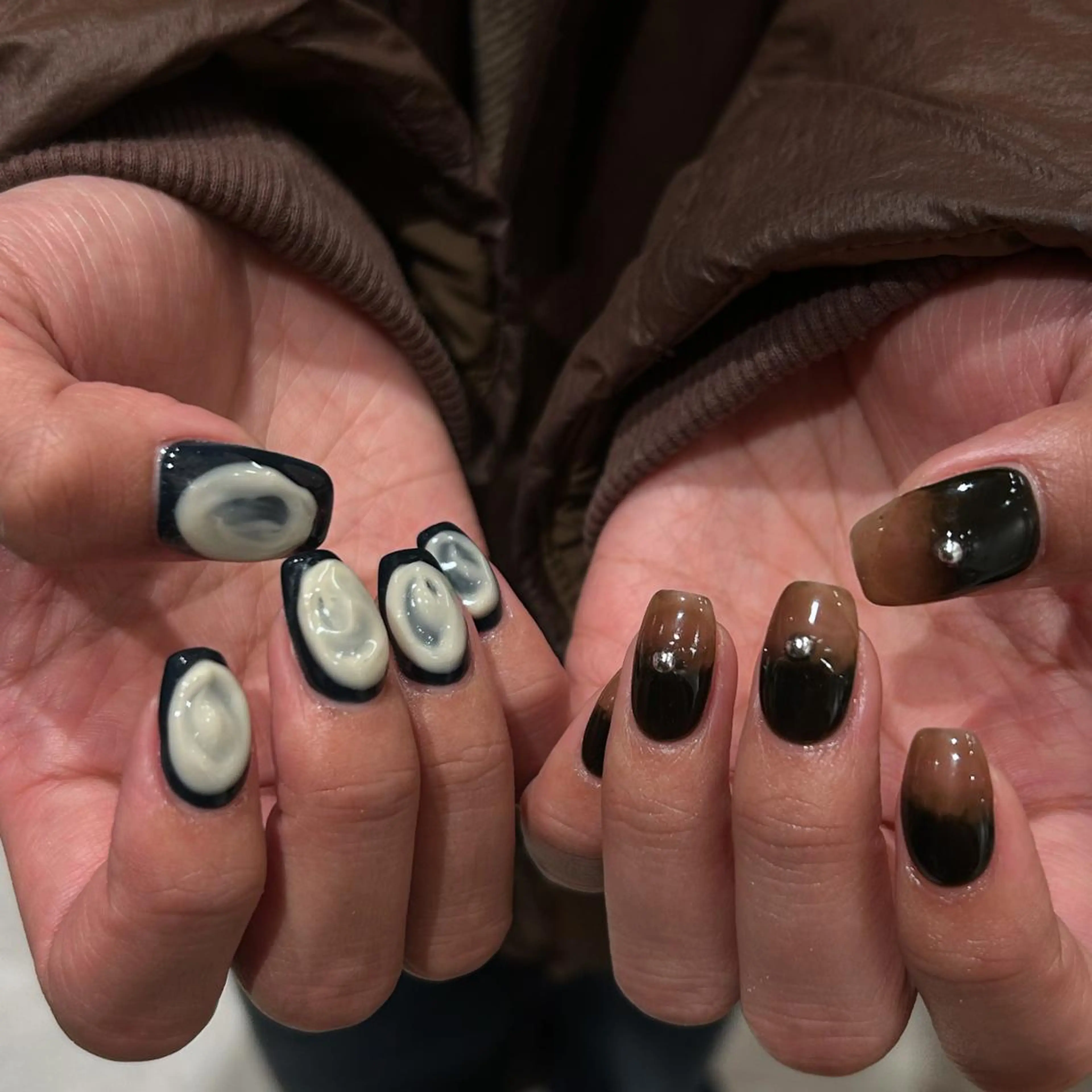 ネイル オーロラネイル ジェルネイル 氷ネイル・うるうるネイル 韓国ネイル ミラーネイル ハンドネイル nails TOKYOのネイルデザイン