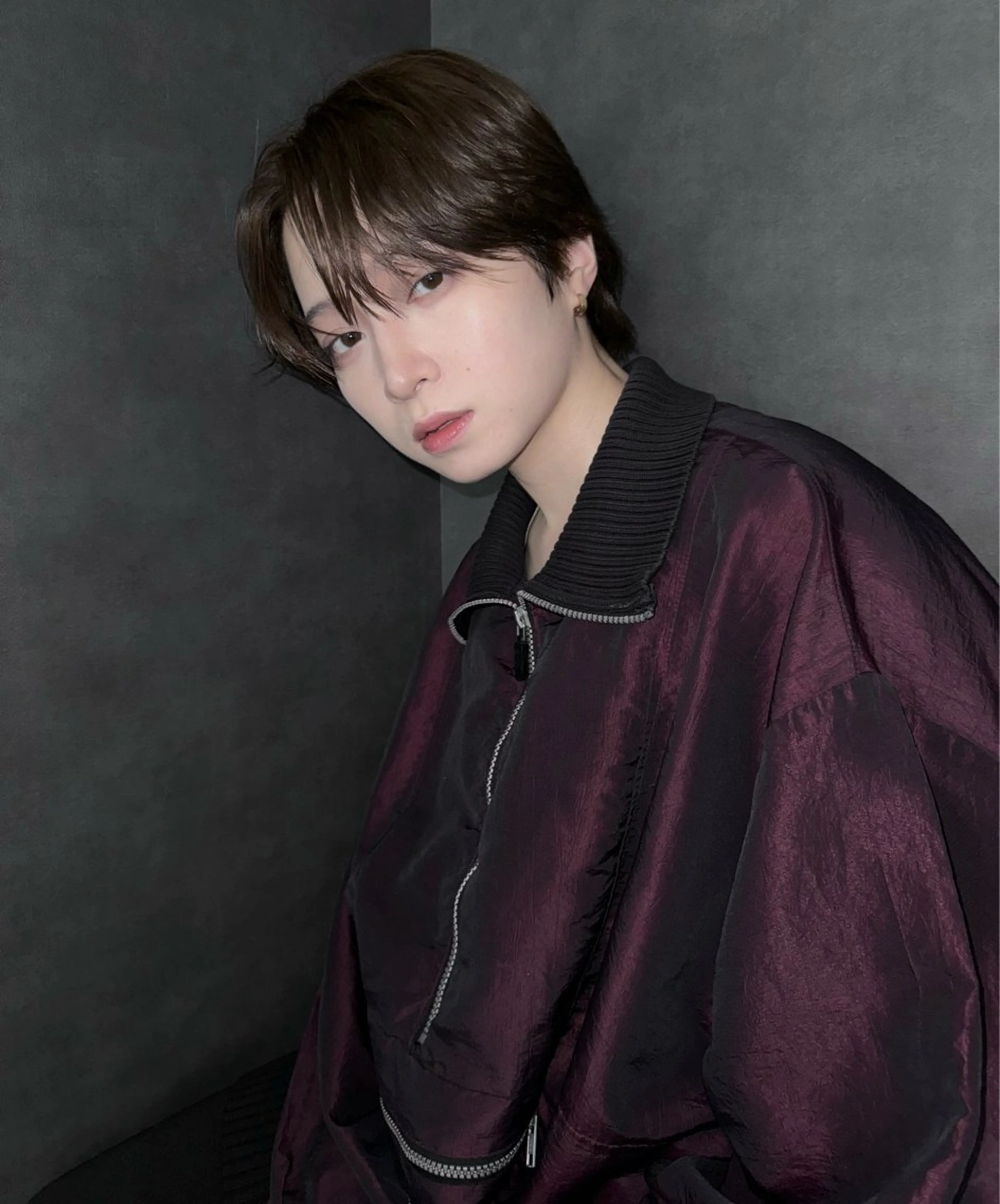 メンズ センターパート excia渋谷所属・曲がる縮毛矯正 センターパート/翼のヘアスタイル