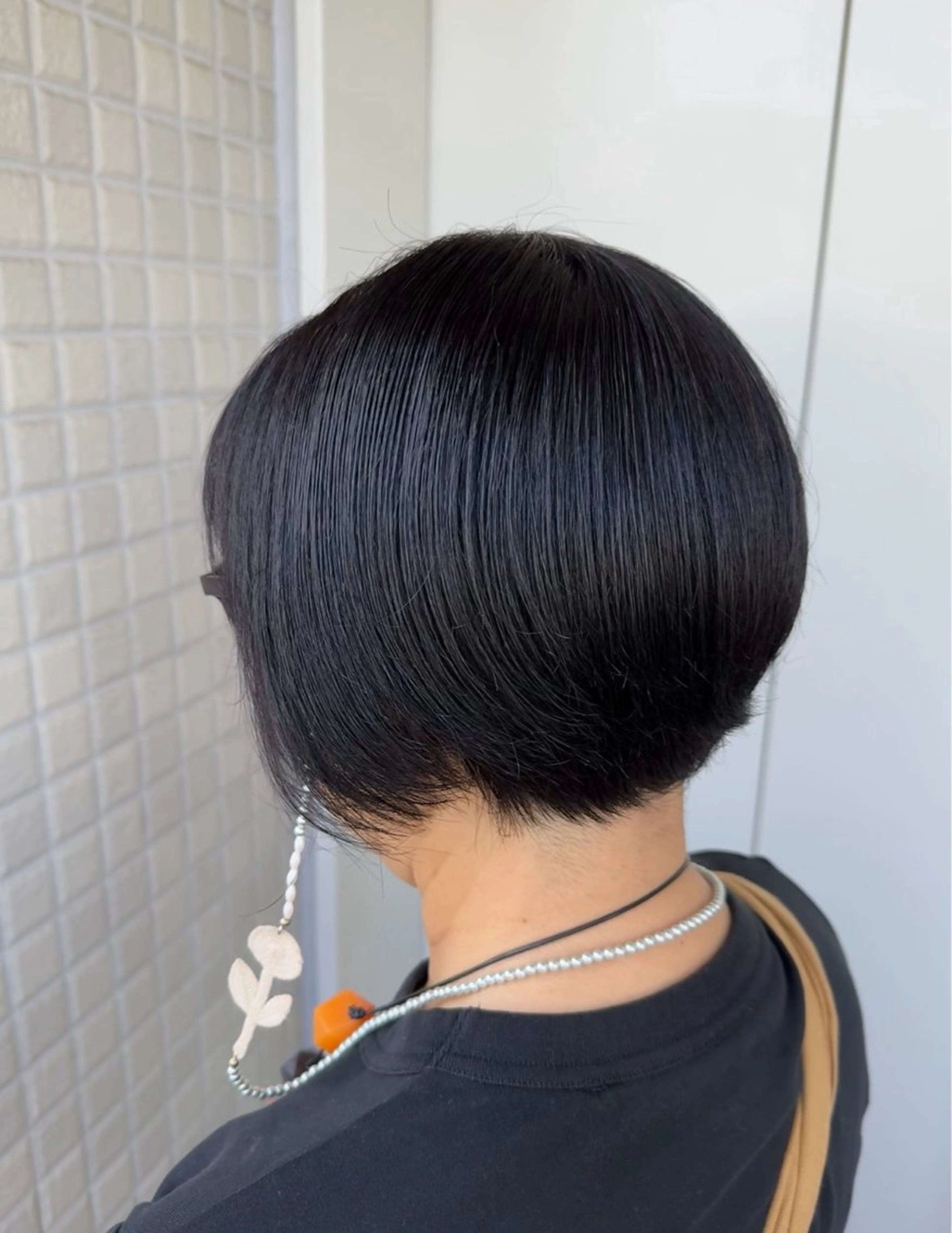 ショート カラー 縮毛矯正/艶髪カラー ヘアアレンジ/ひふみのヘアスタイル