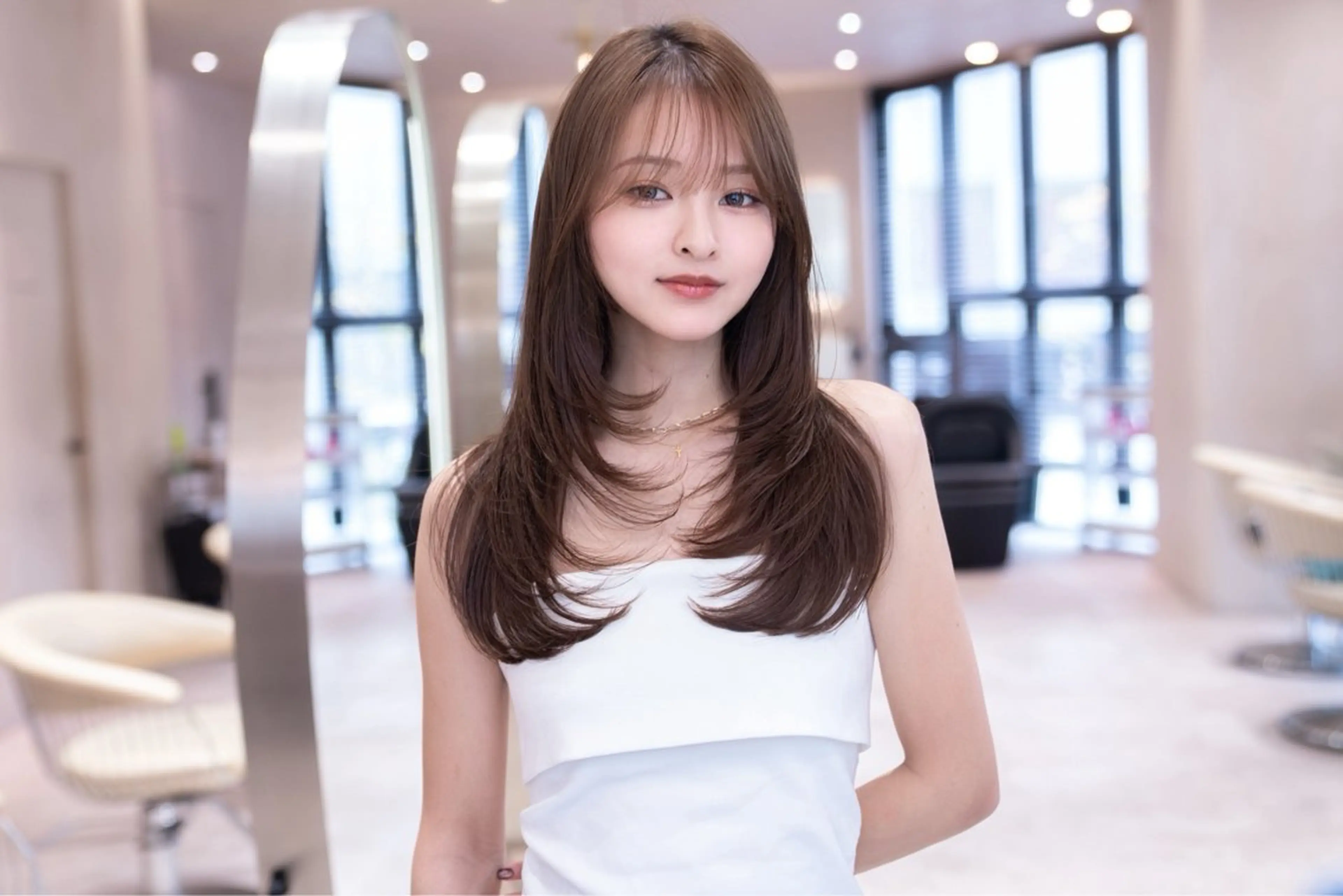 ロング カラー 新宿/透明感カラー ×艶髪TR/SAYAのヘアスタイル