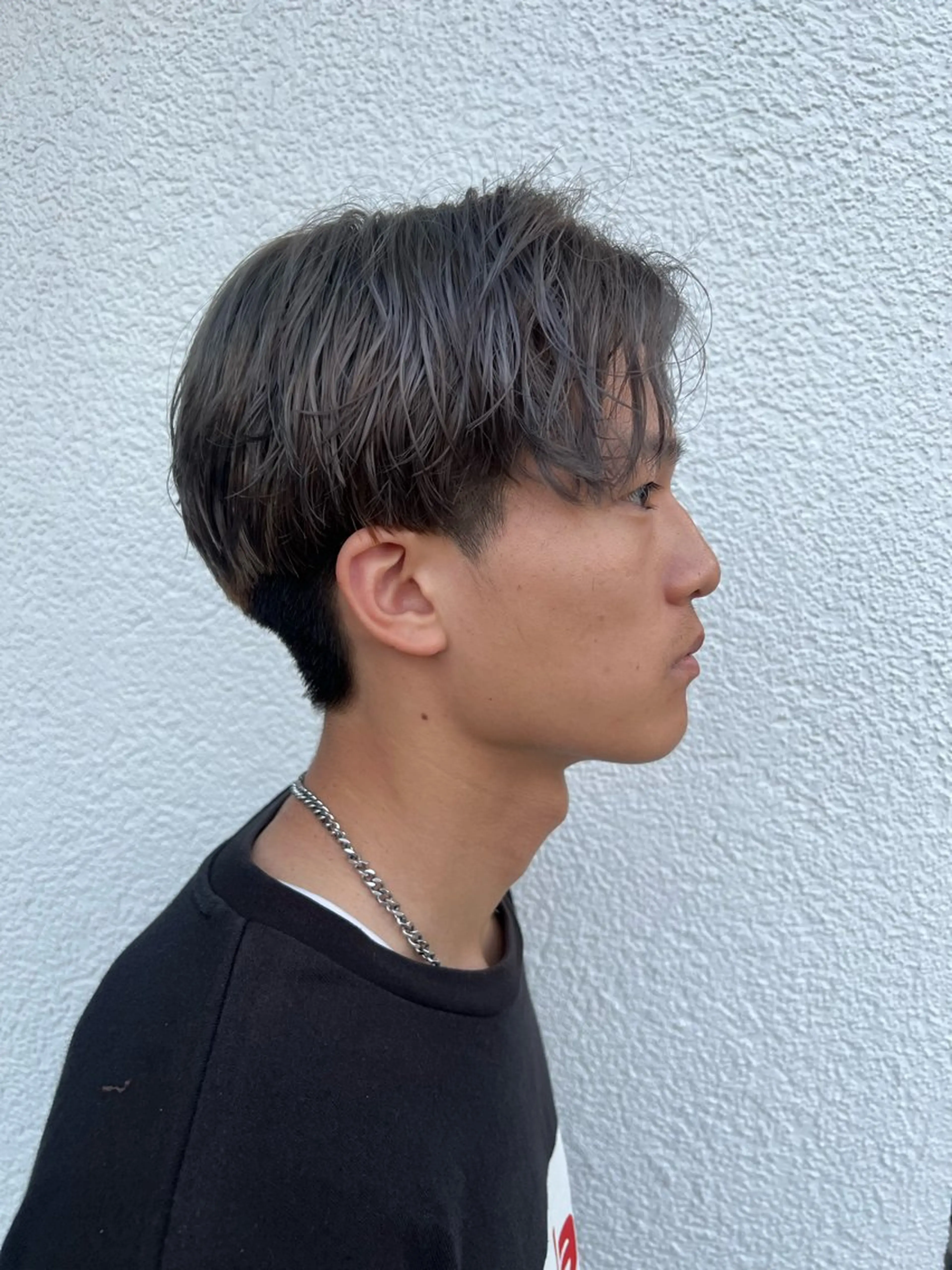 ショート カラー メンズ メンズブリーチ ブリーチ シルバー letter by novel 大野のヘアスタイル