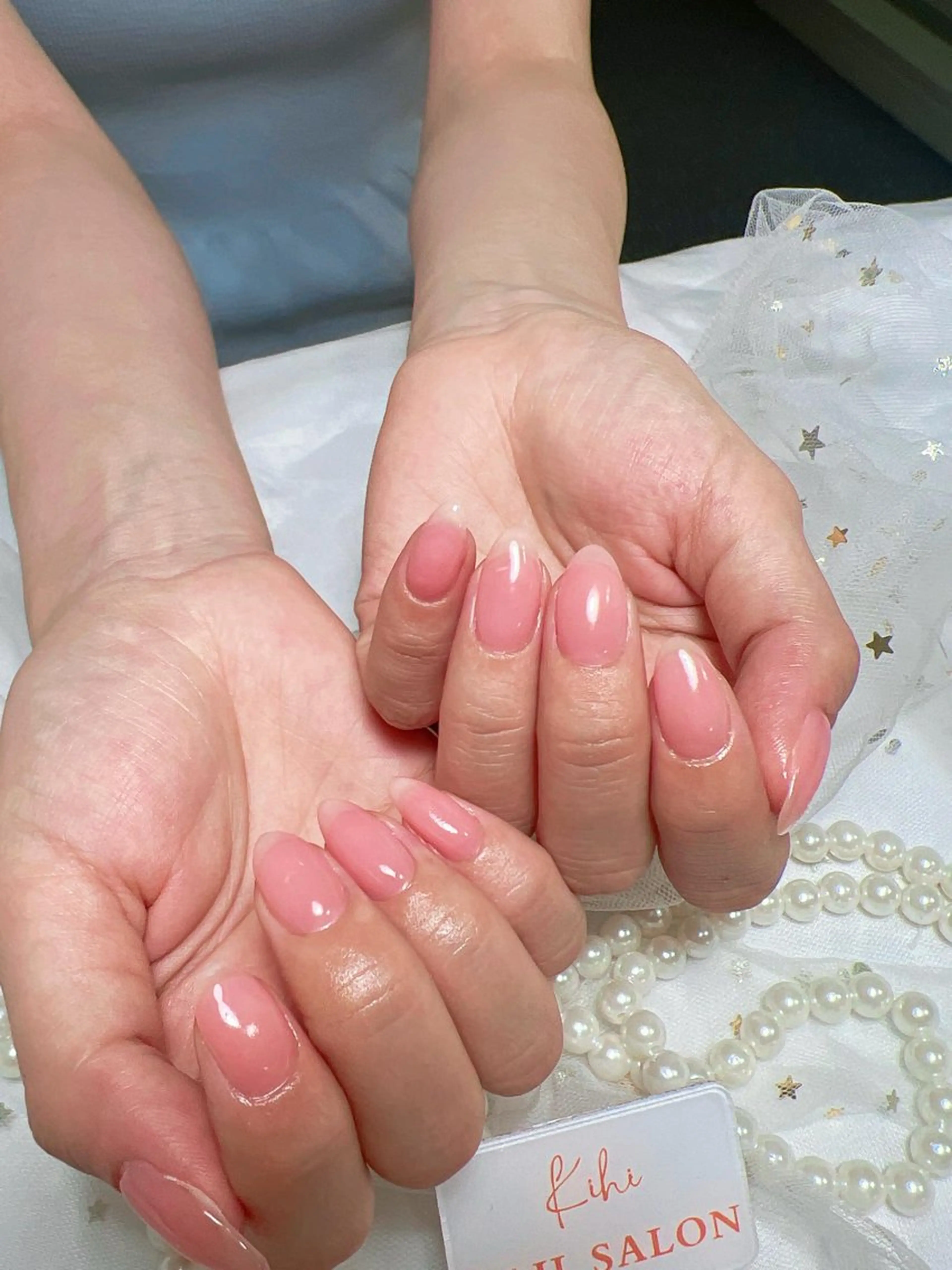 ネイル アートネイル フレンチネイル ジェルネイル グラデーション 韓国ネイル ハンドネイル 💕鈴木ユリ パラジェル/オフ無料のネイルデザイン