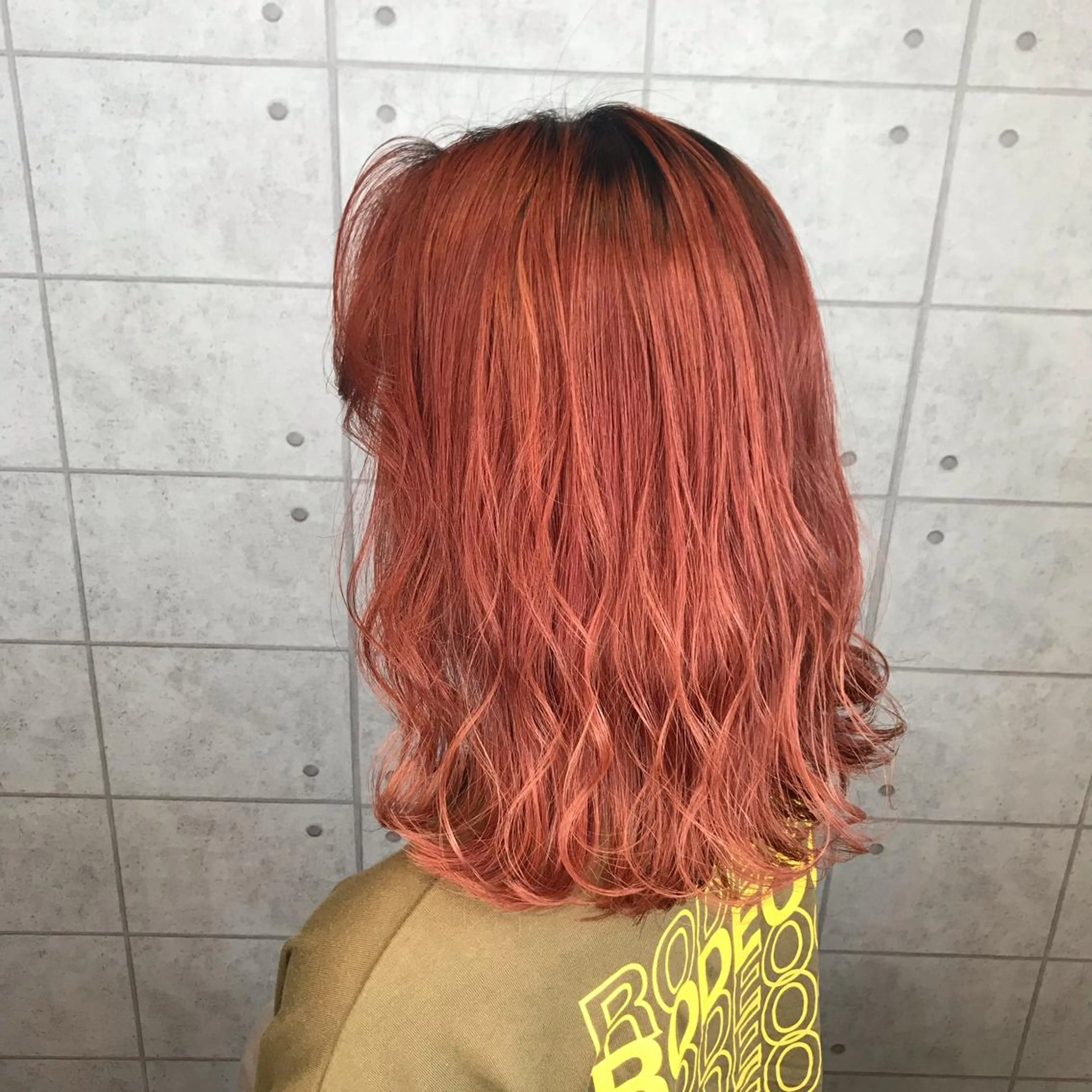 セミロング カラー ヘアアレンジ knock【ノック】所属・烏丸韓国ヘア🇰🇷 ayaka🎀のヘアスタイル