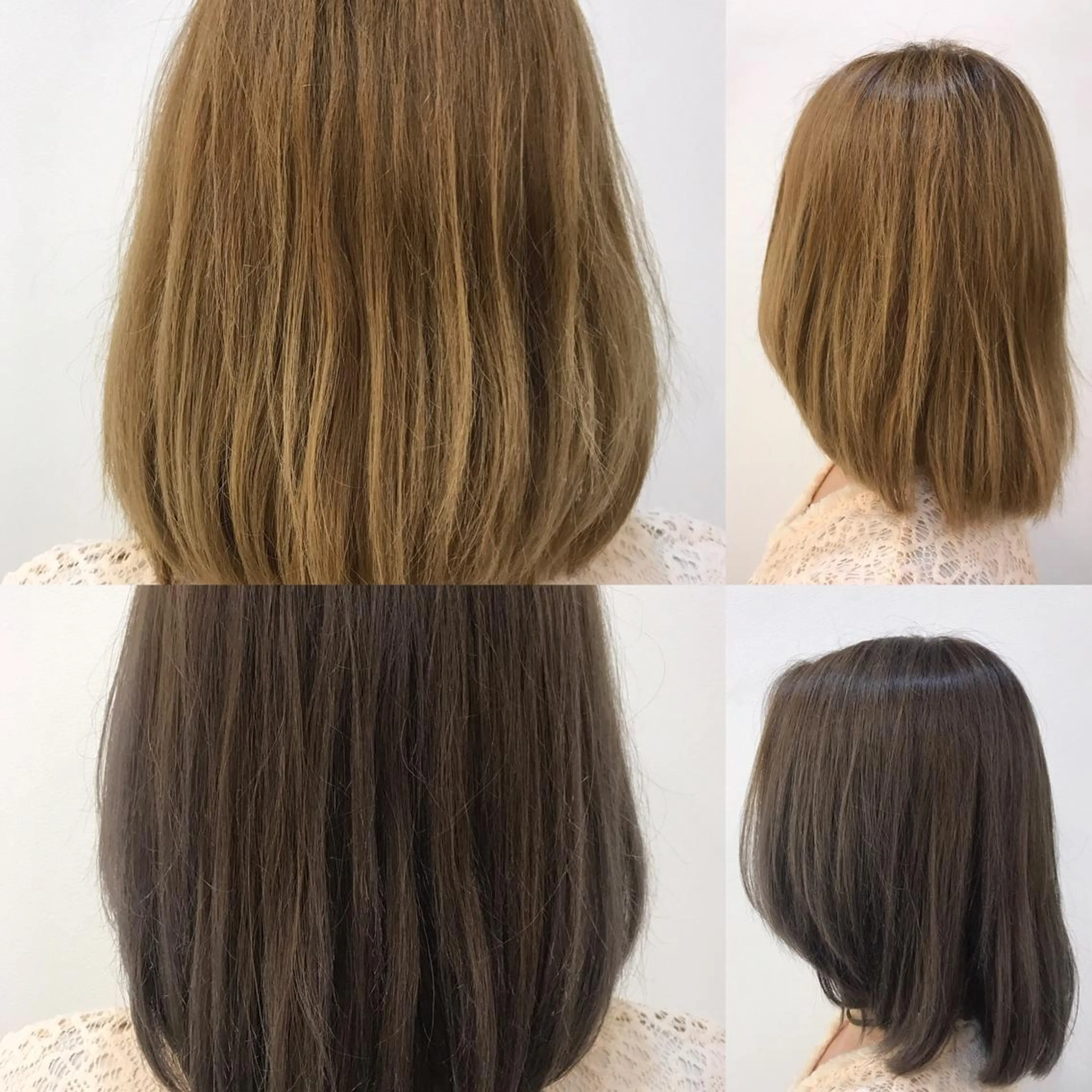 ミディアム カラー アディクシーカラー アッシュ yukari 艶髪ヘアのヘアスタイル