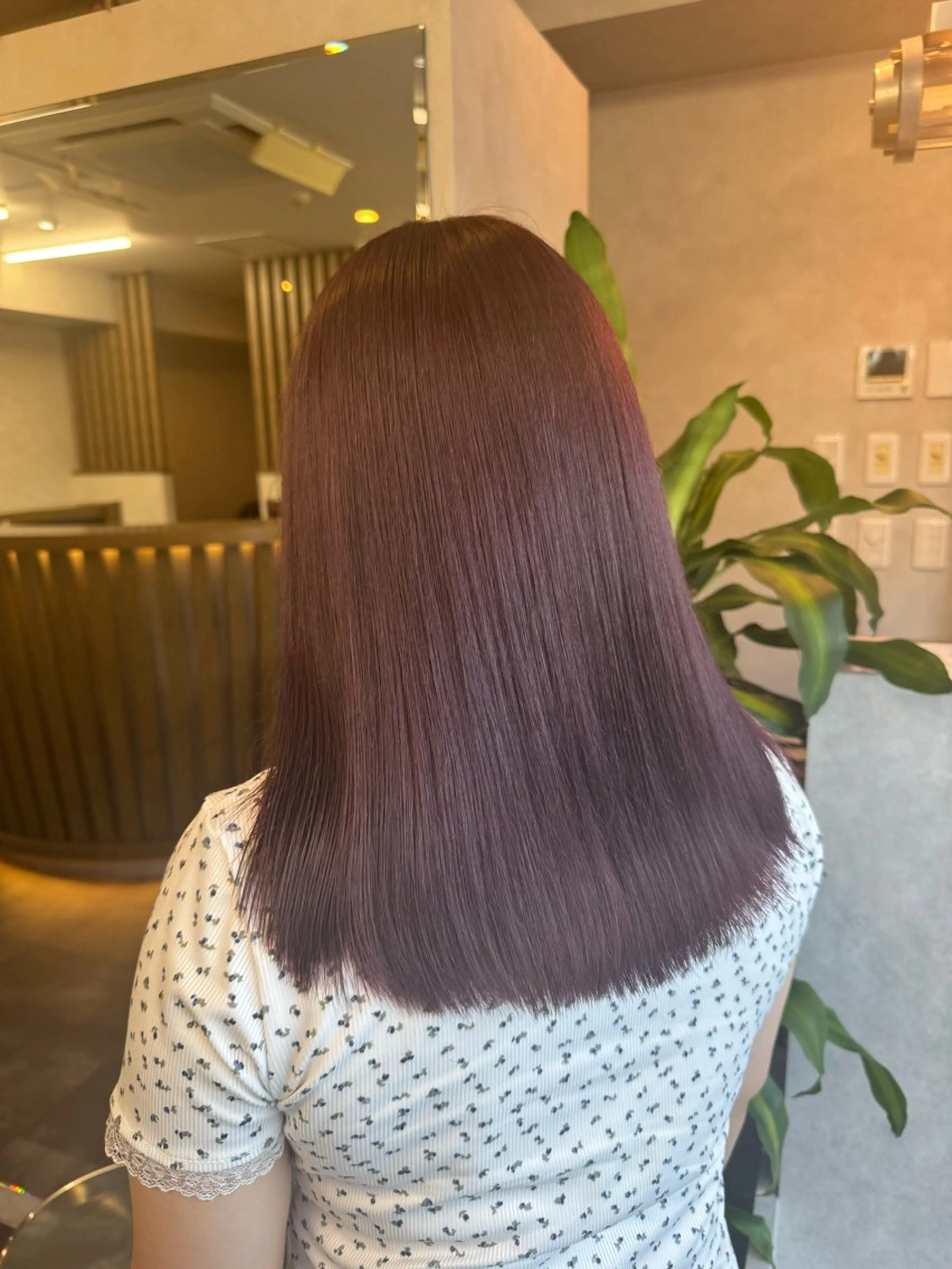 カラー ヘアカラー 博多ブリーチ× 透明感/縮毛矯正のヘアスタイル