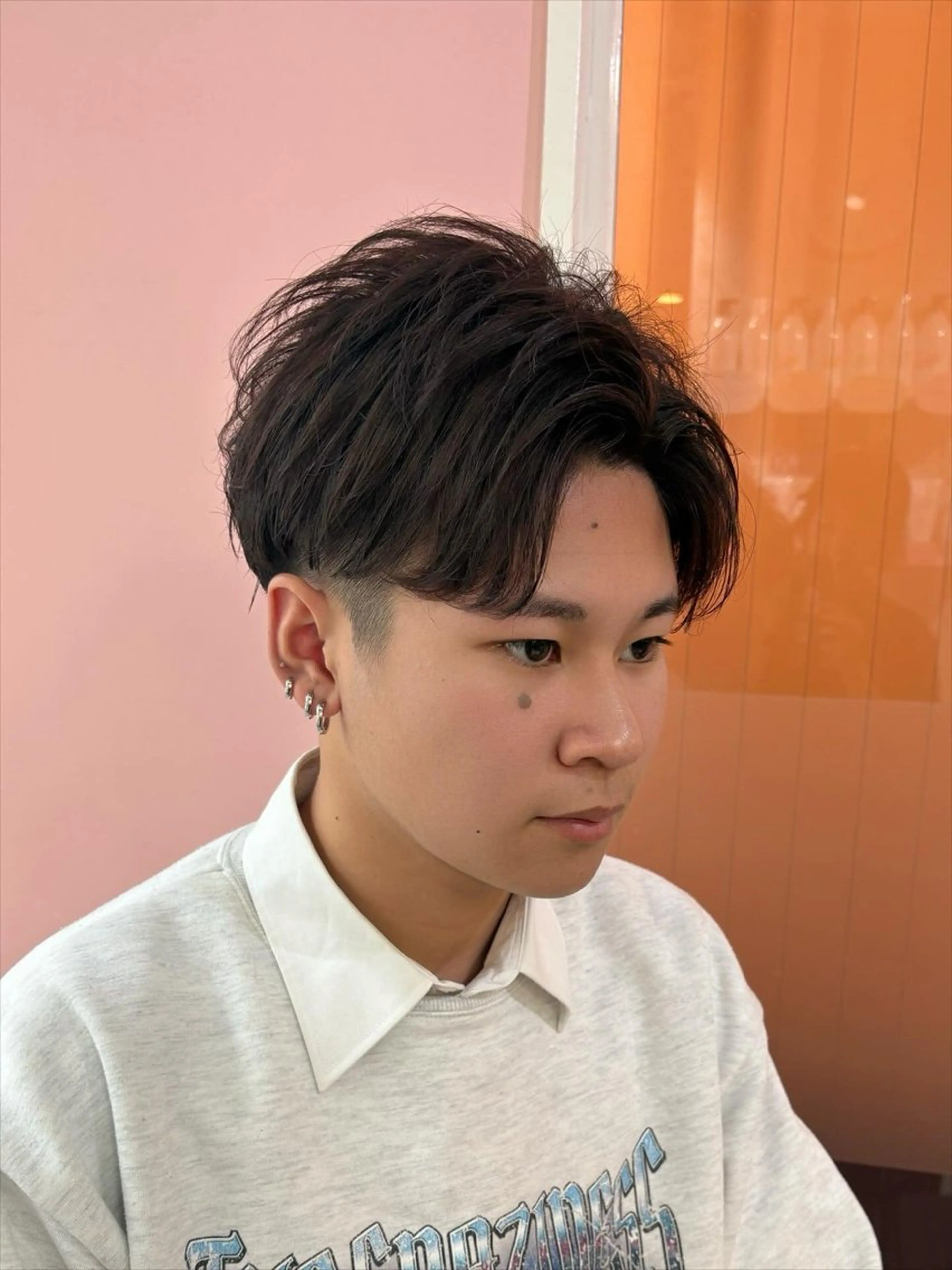 メンズカット＋パーマの写真