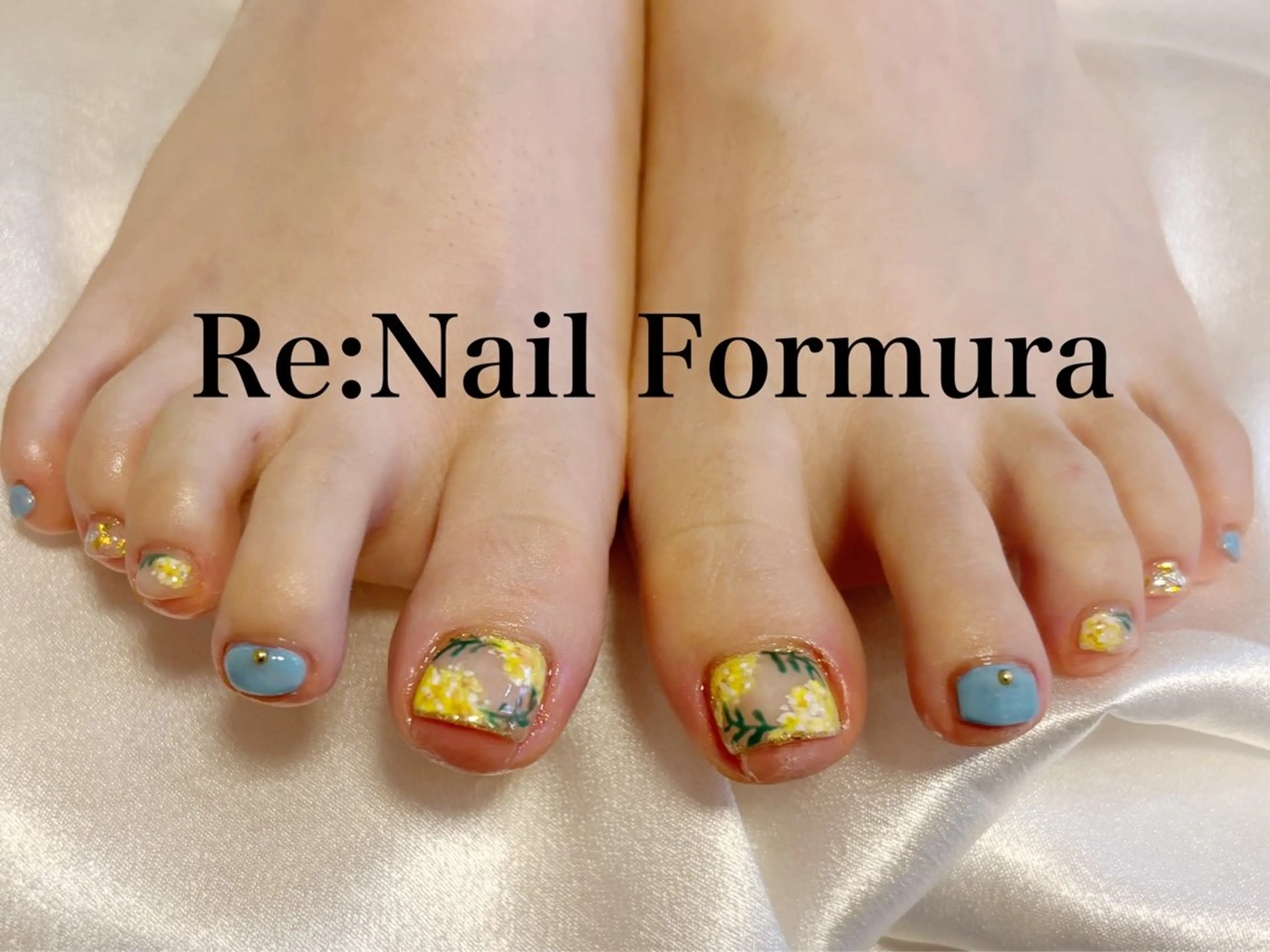 ショート フットネイル Re:Nail Formula所属・kido chieのネイルデザイン