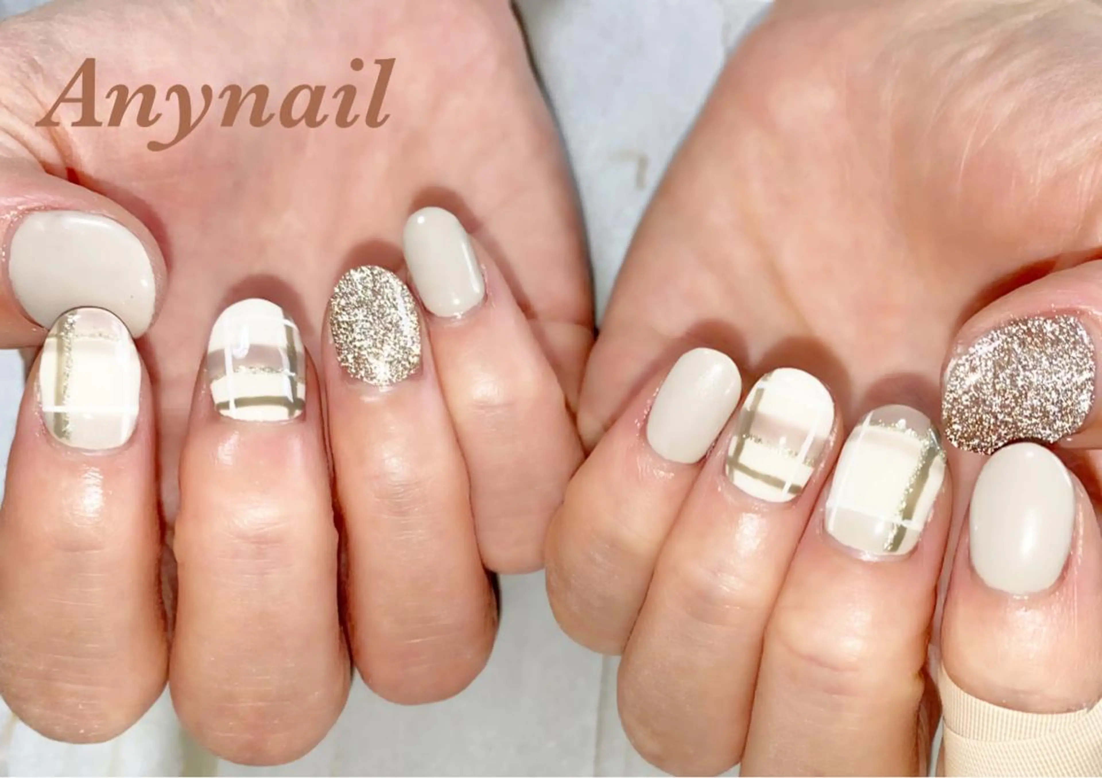 ネイル ブルー フラッシュネイル フラッシュマグ キラキラネイル マグネットネイル ハンドネイル 岩澤 恵子のネイルデザイン