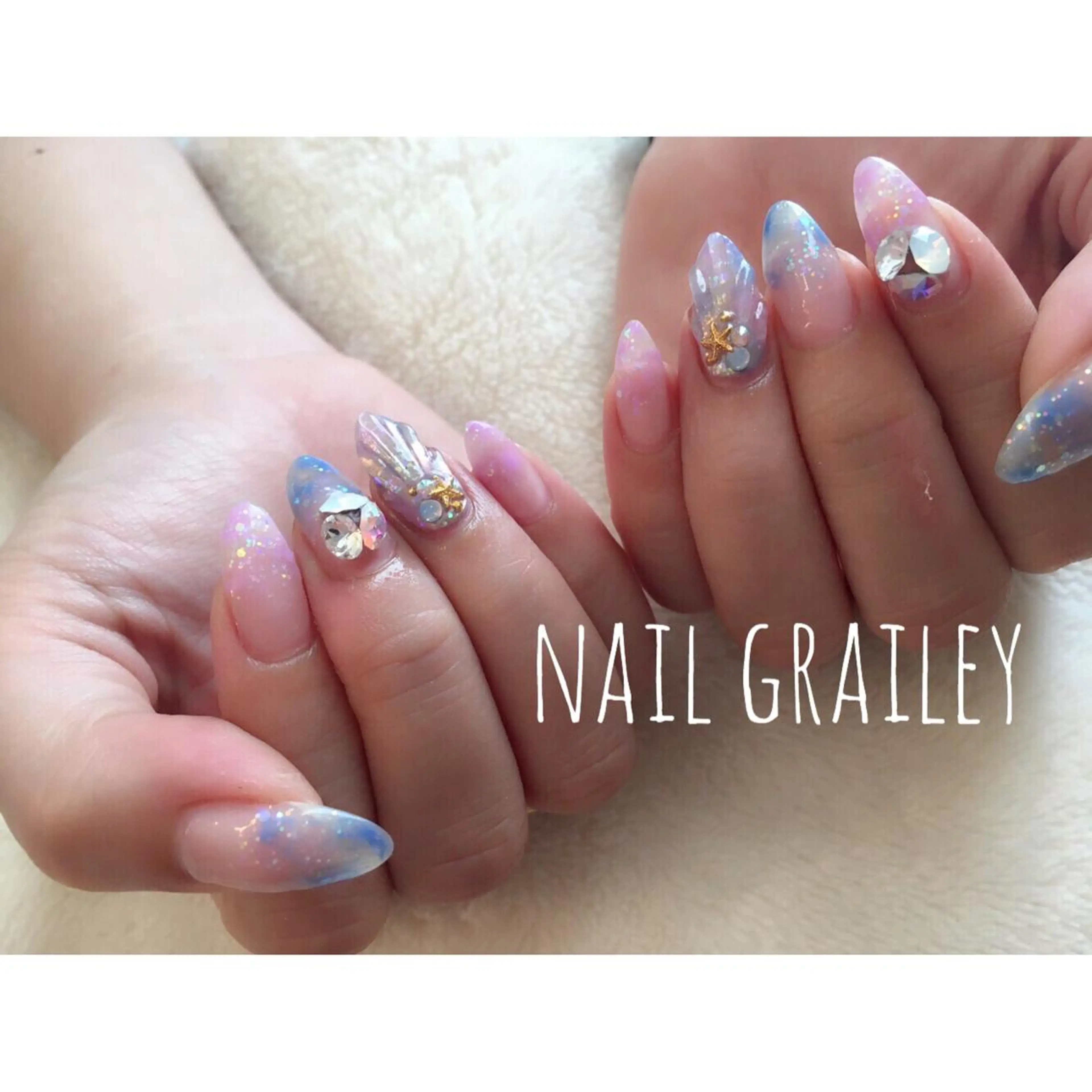 ネイル ストーンネイル nail makoのネイルデザイン