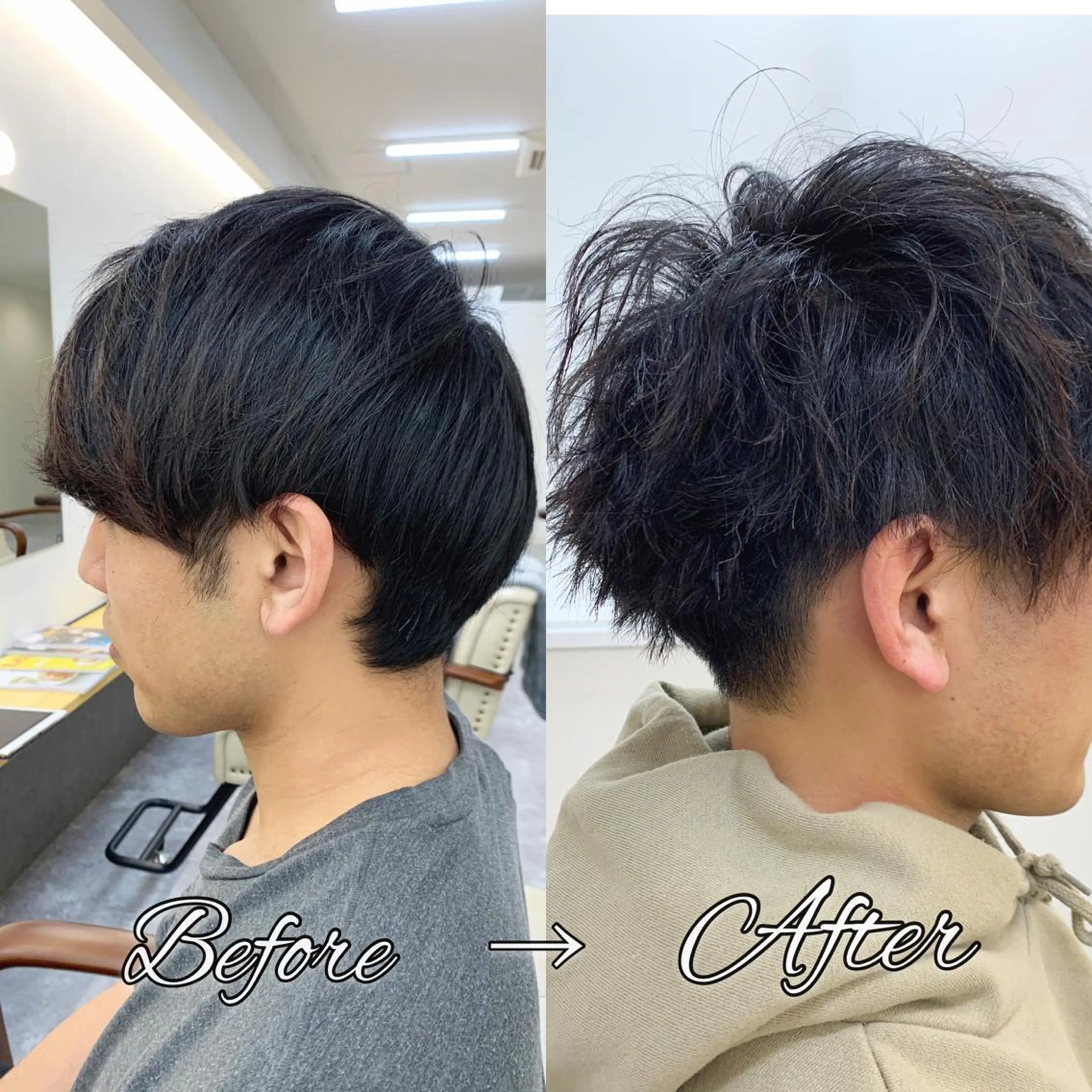 ミディアム カット パーマ H所属・H (エイチ) 烏丸御池店のヘアスタイル