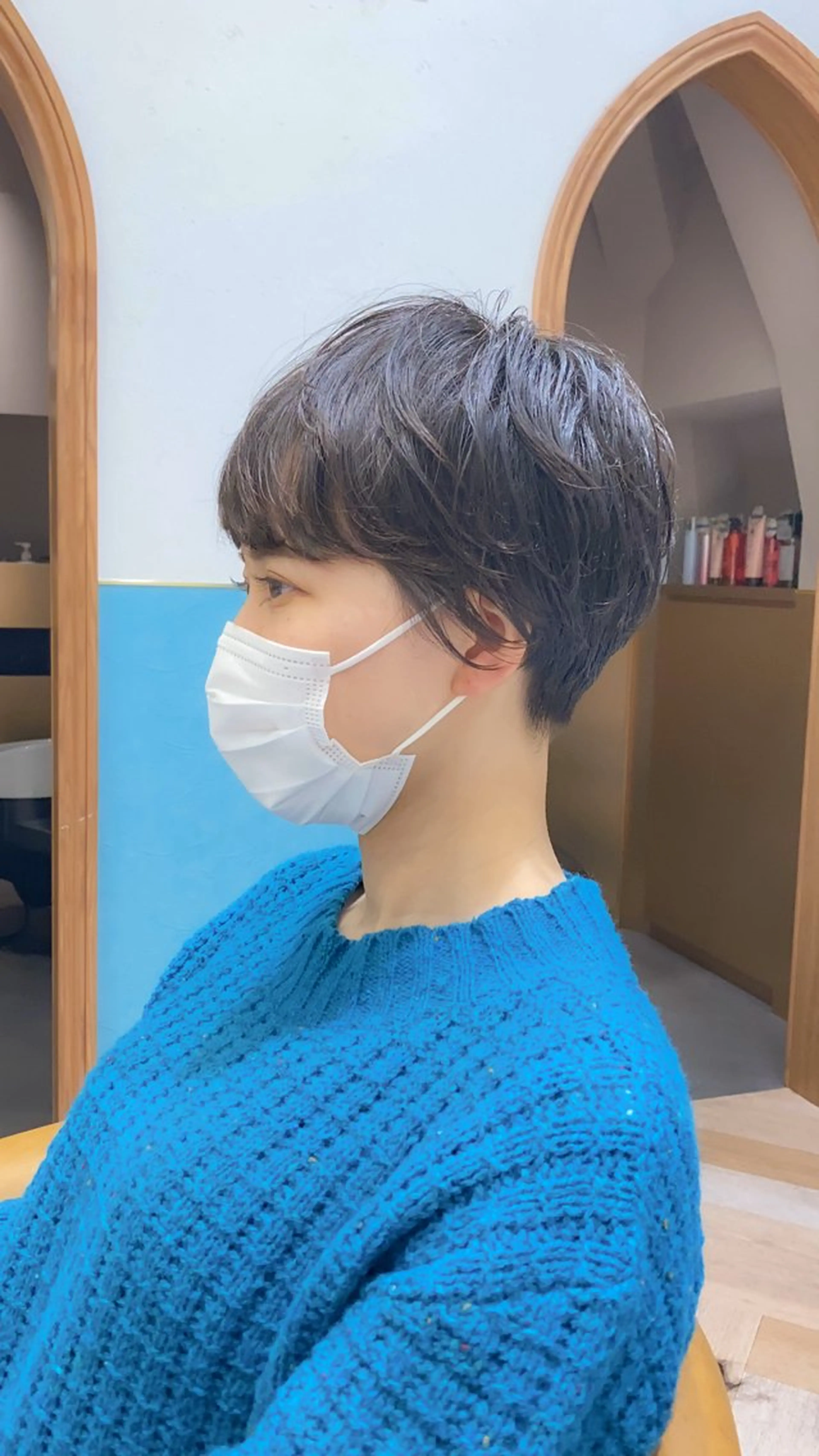 ショート パーマ Lond leglise 立川所属・🥝似合わせ小顔 ボブ🌏shioのヘアスタイル