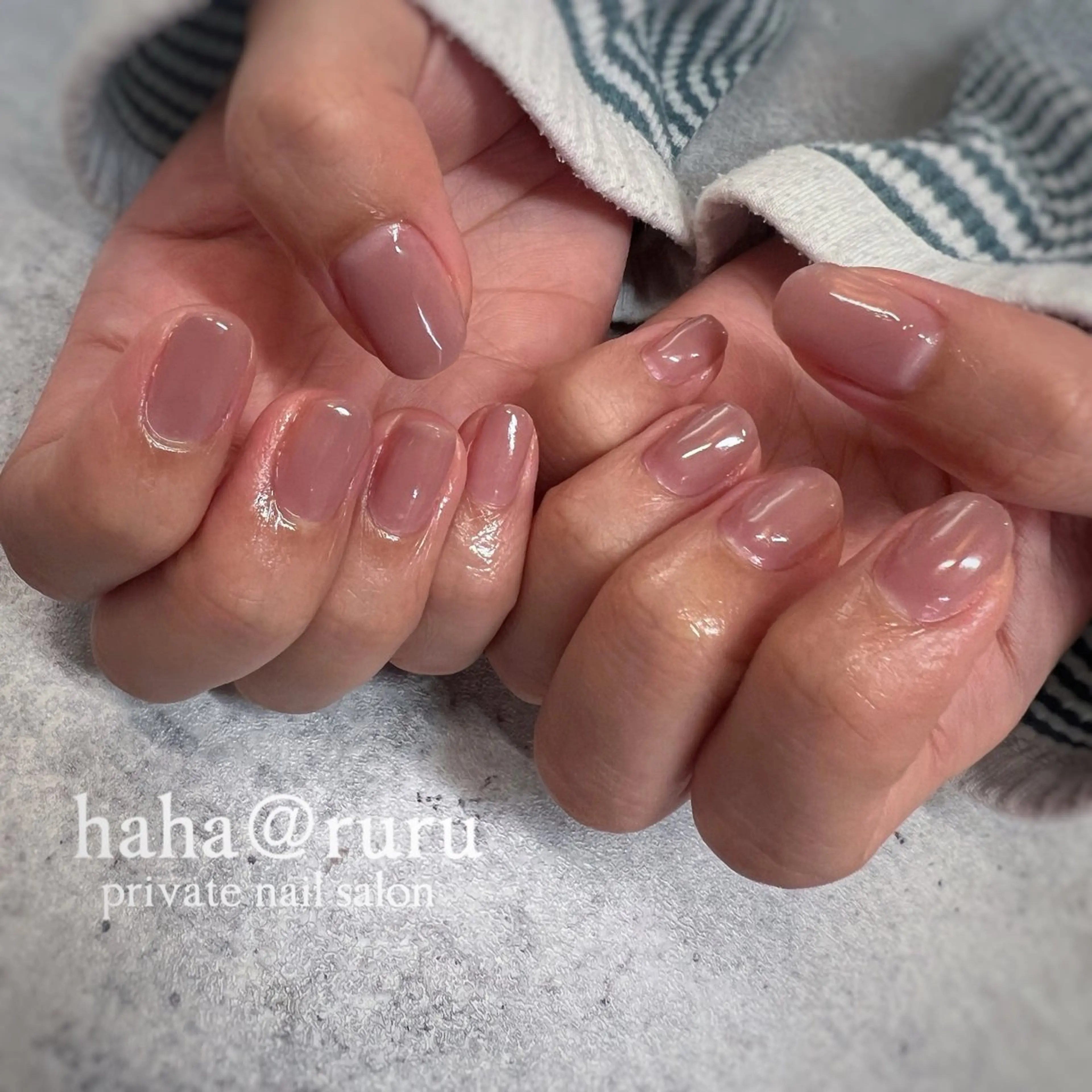 ネイル ワンカラーネイル haha@ ruruのネイルデザイン