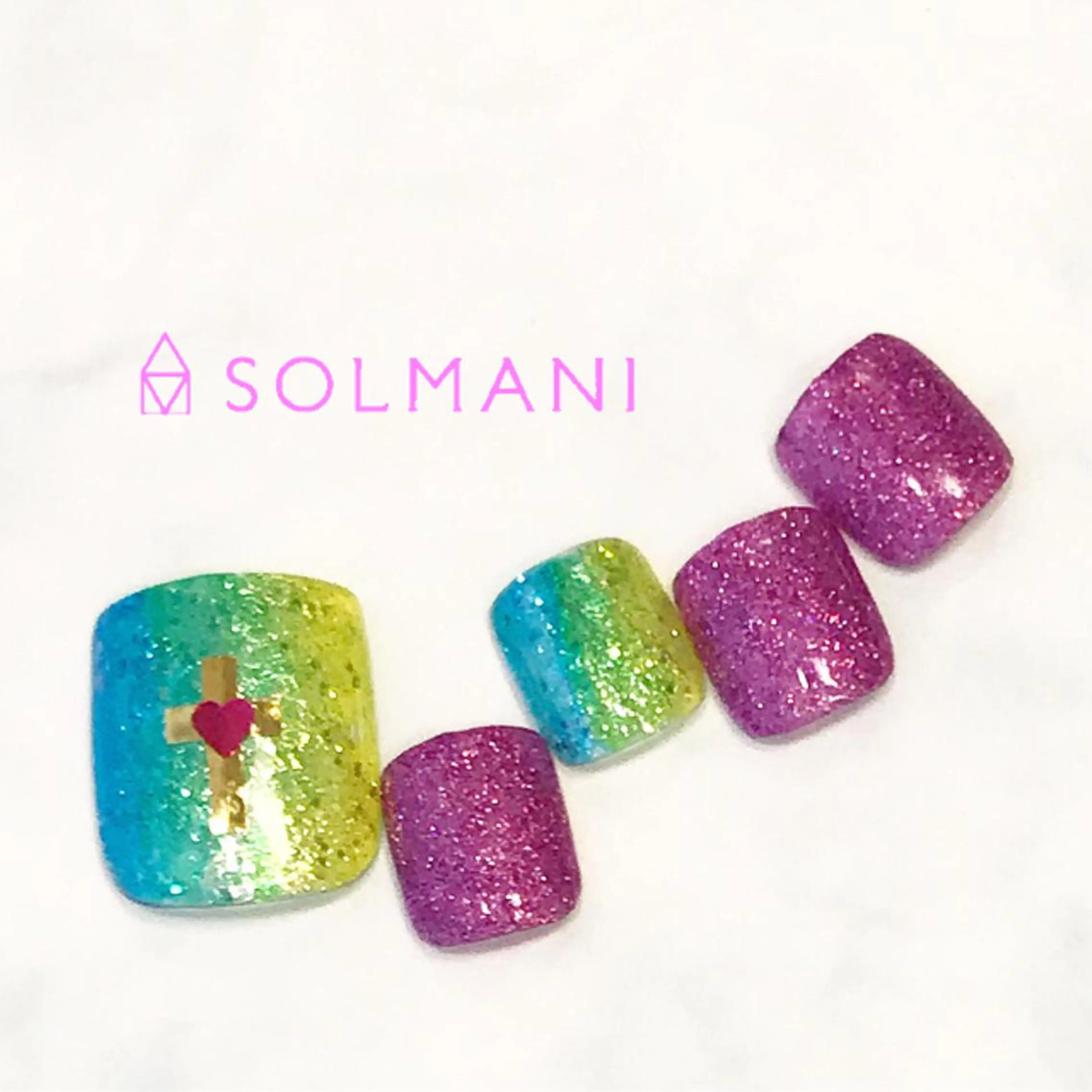 ネイル ラメ(グリッター) SOLMANI 予約担当のネイルデザイン