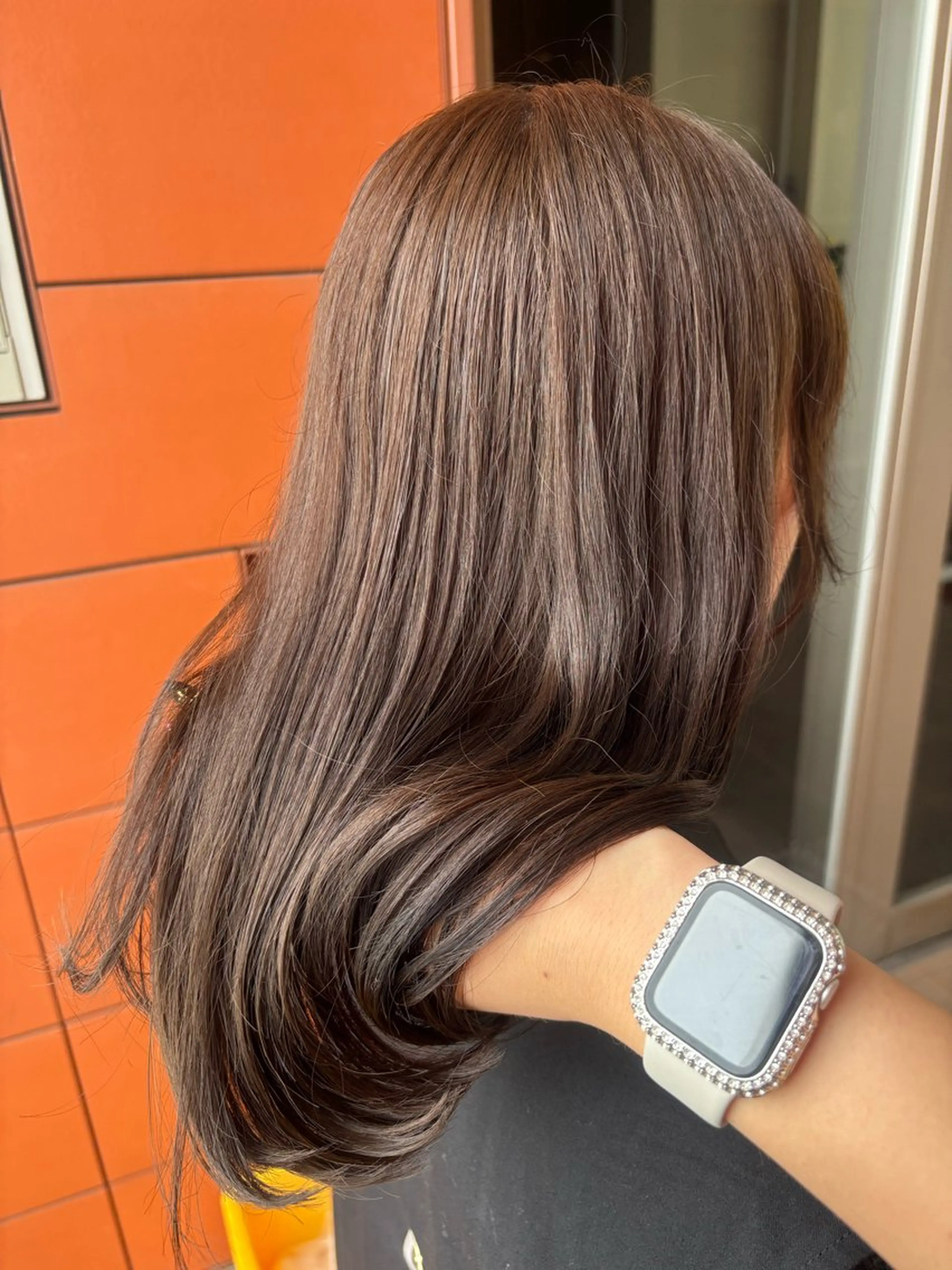 カラー ブラウンカラー ケアカラー 透明感カラー オレンジ 髪質改善 miyu/ボブ/ 透明感カラー/栄のヘアスタイル