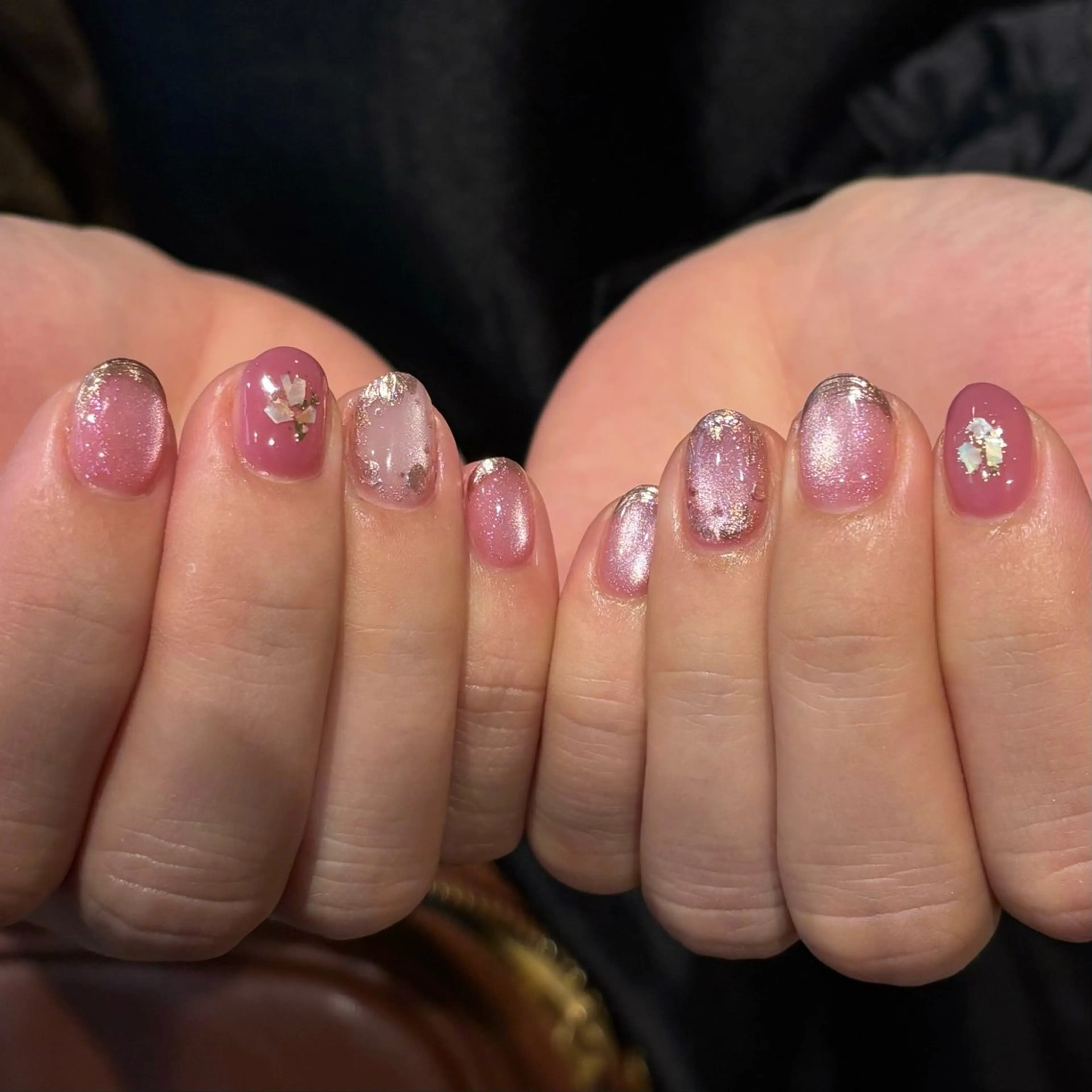 ネイル キラキラネイル マグネットネイル ミラーネイル ハンドネイル Bianca名駅店 安田のネイルデザイン