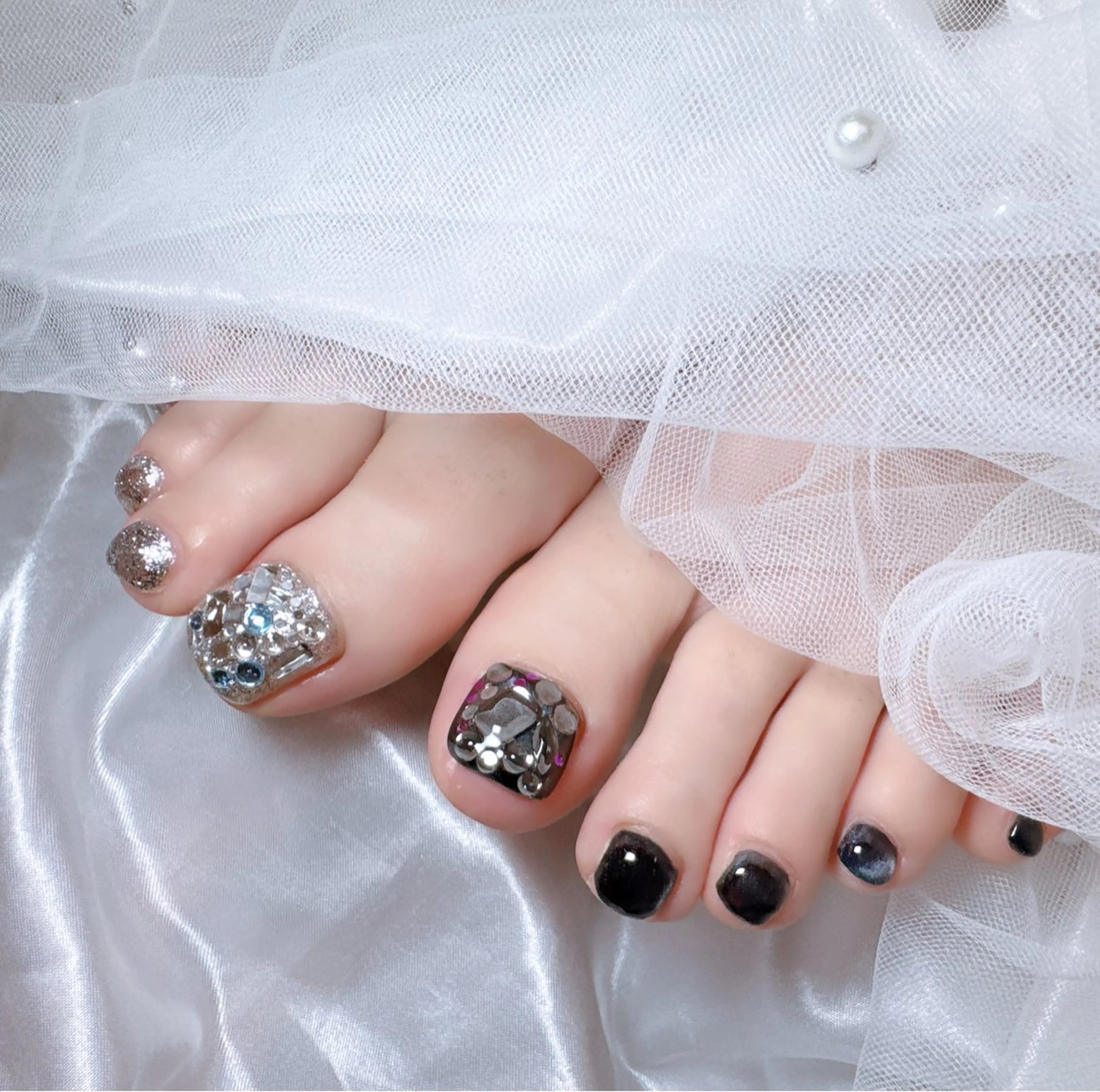 ネイル フットネイル 高島 夏海のネイルデザイン