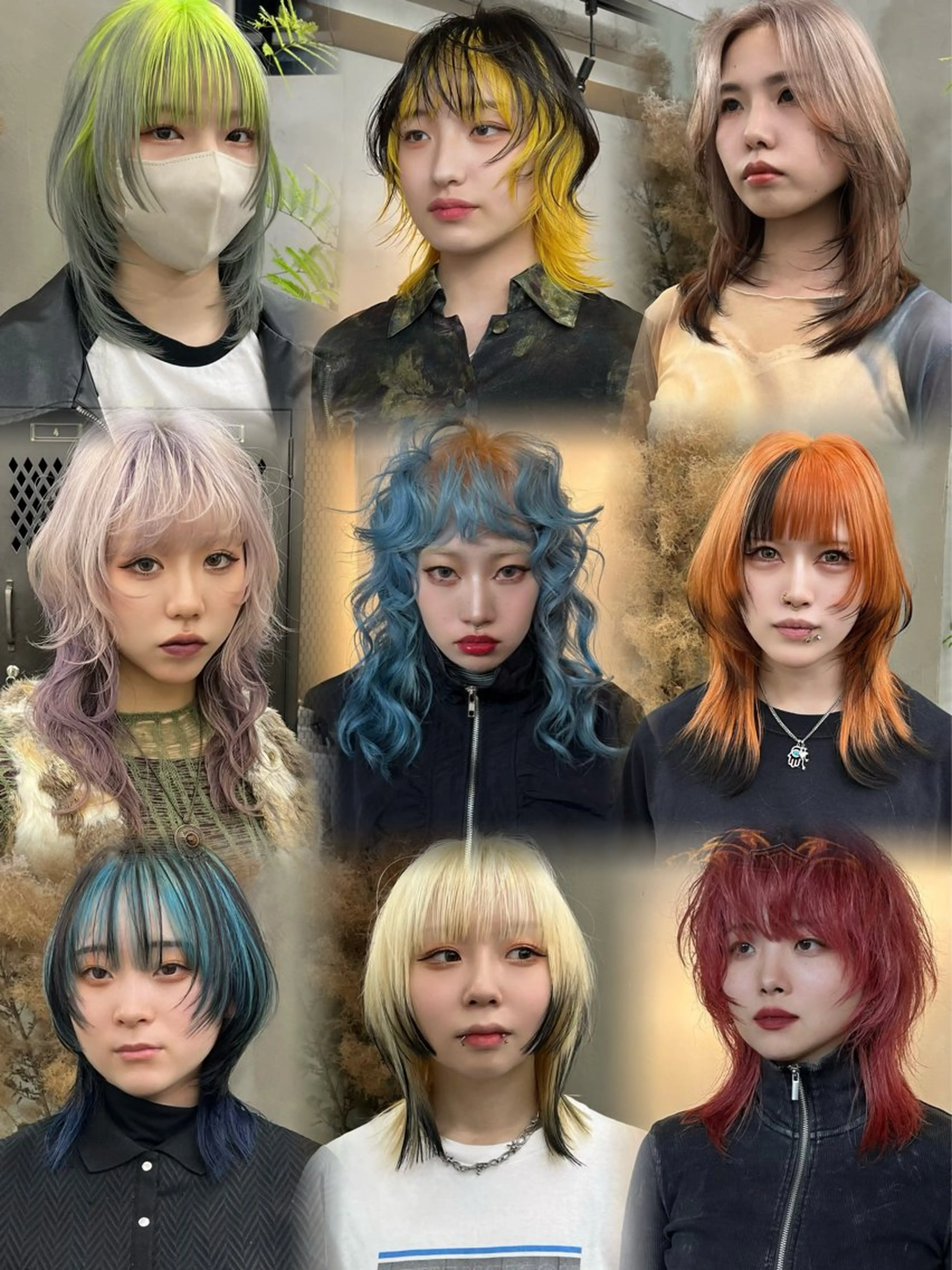 ロング カラー ヘアカラー トリートメント ウルフ/レイヤー ⚡️ITSUKU⚡️のヘアスタイル