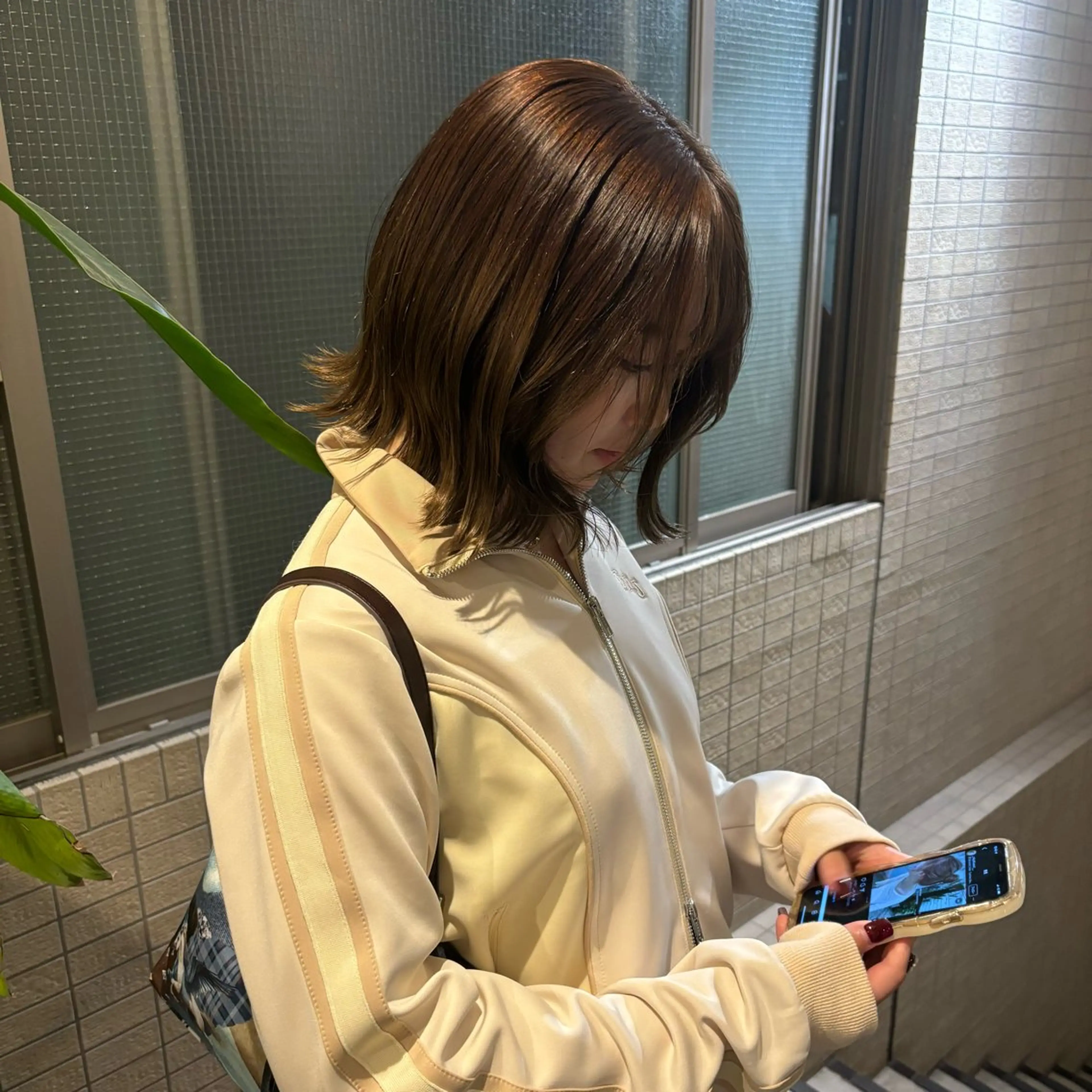 ミディアム ヘアカラー 🫧オリーブカラー/ 小冬🎀のヘアスタイル