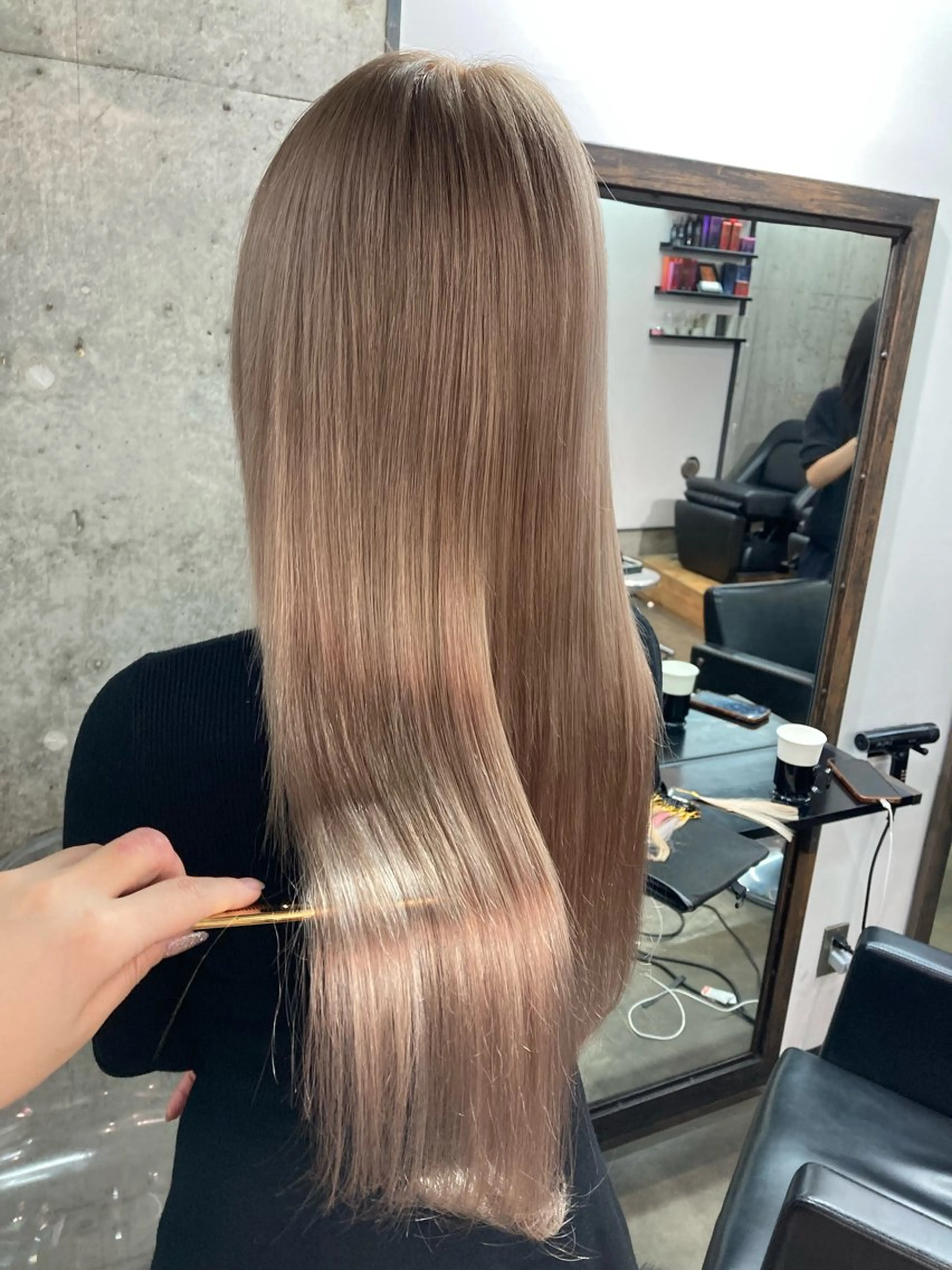 ロング カラー ヘアカラー エクステ ✨最安値✨エクステ カラー🌼つきな🌼のヘアスタイル