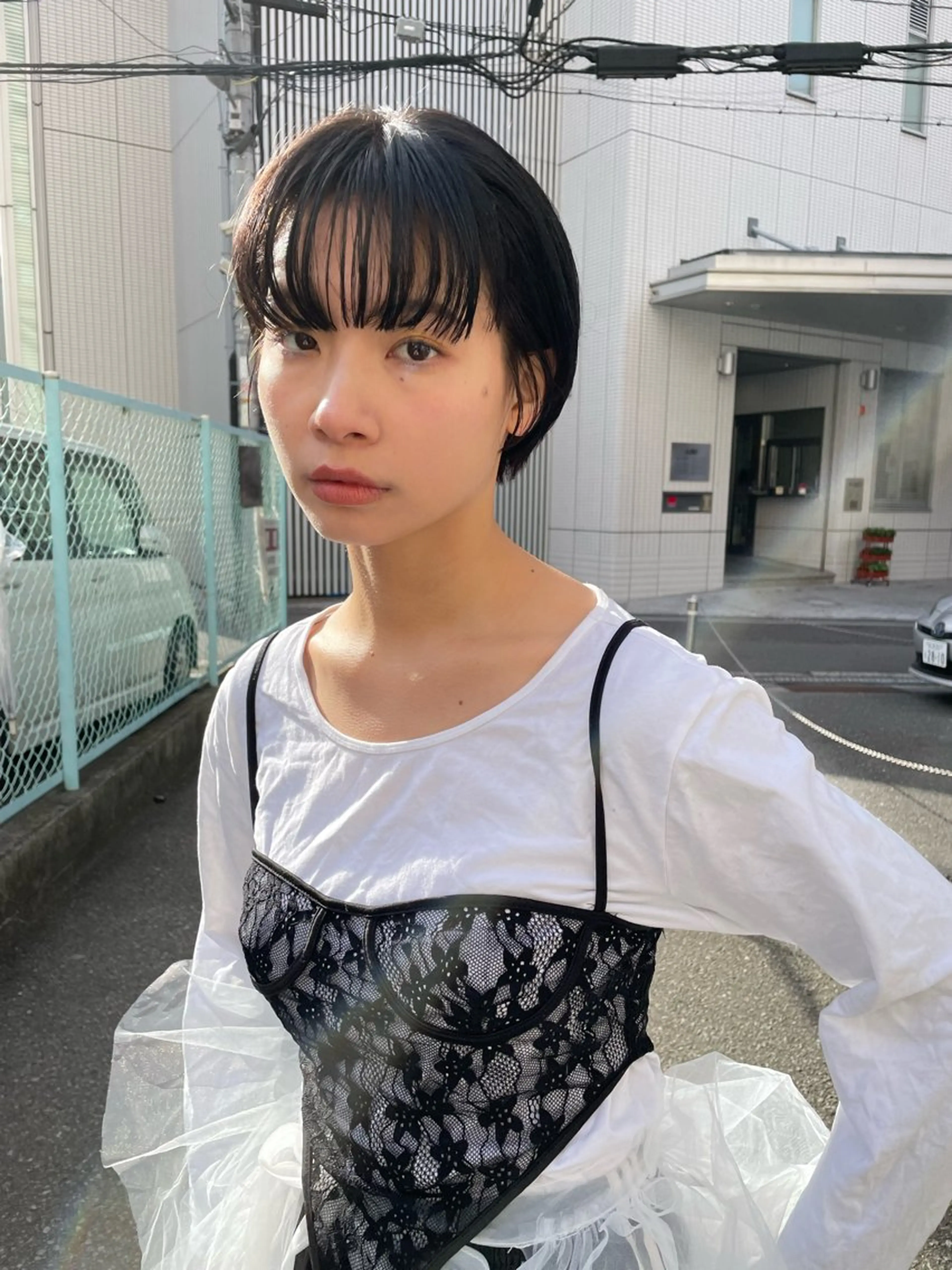 ミディアム カラー パーマ ヘアアレンジ メンズ ボブ カット ヘアカラー トリートメント tatsumi/ボブ ウルフ/レイヤーのヘアスタイル