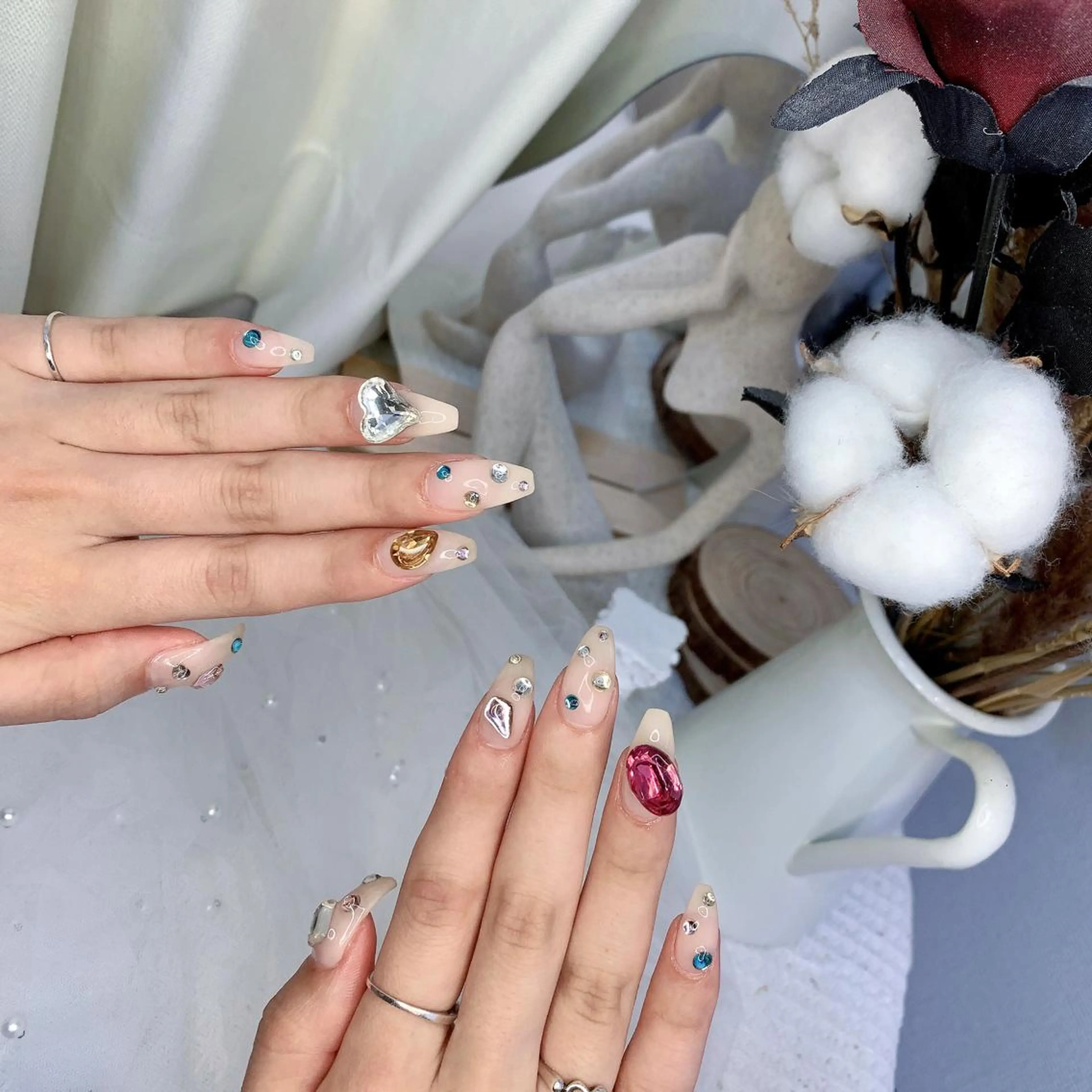 ネイル ハート ハンドネイル DG nailsalon所属・DG nailのネイルデザイン