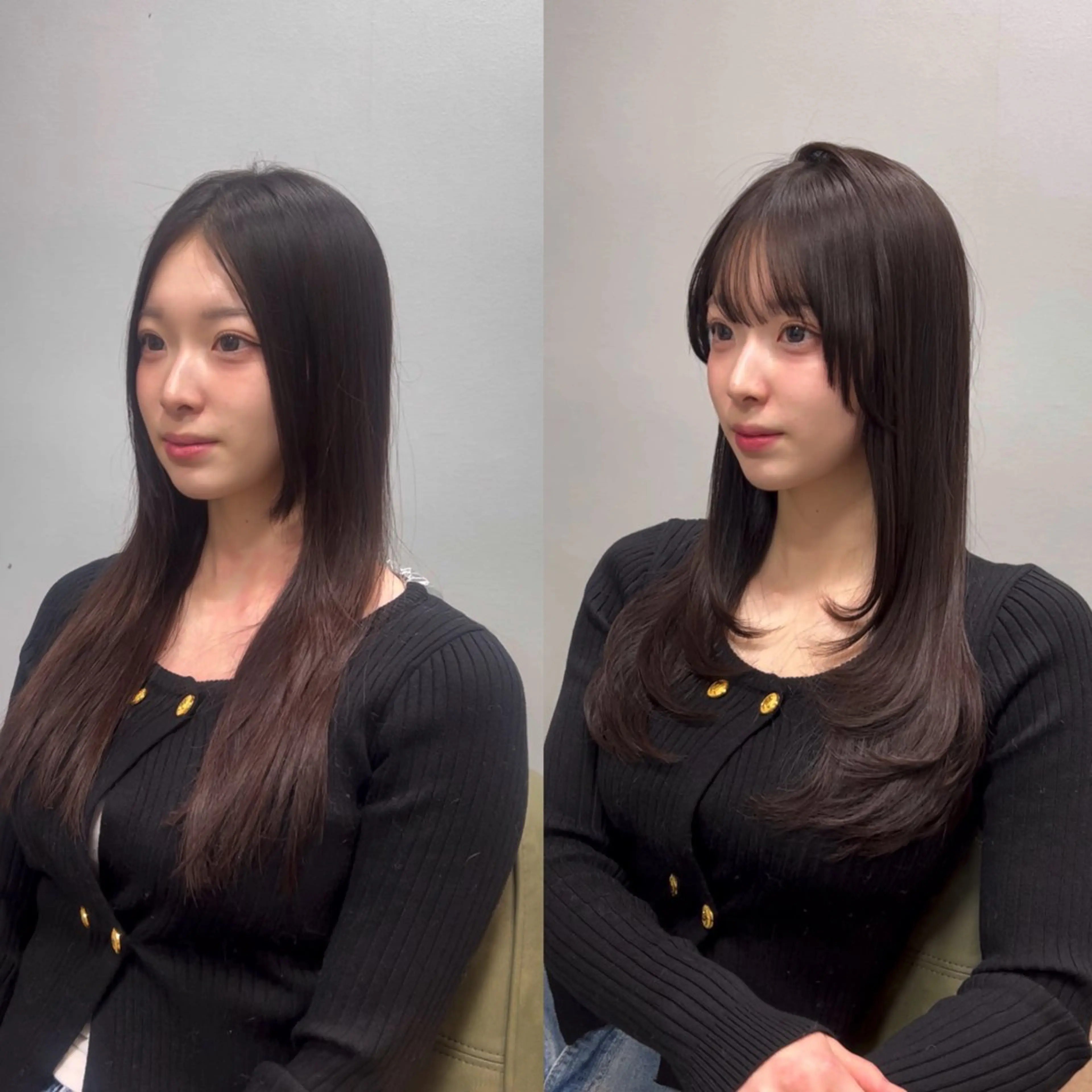 セミロング カラー セミロングレイヤー レイヤーカット カット ヘアカラー トリートメント yori所属・kokoro /ダブルカラー💎のヘアスタイル