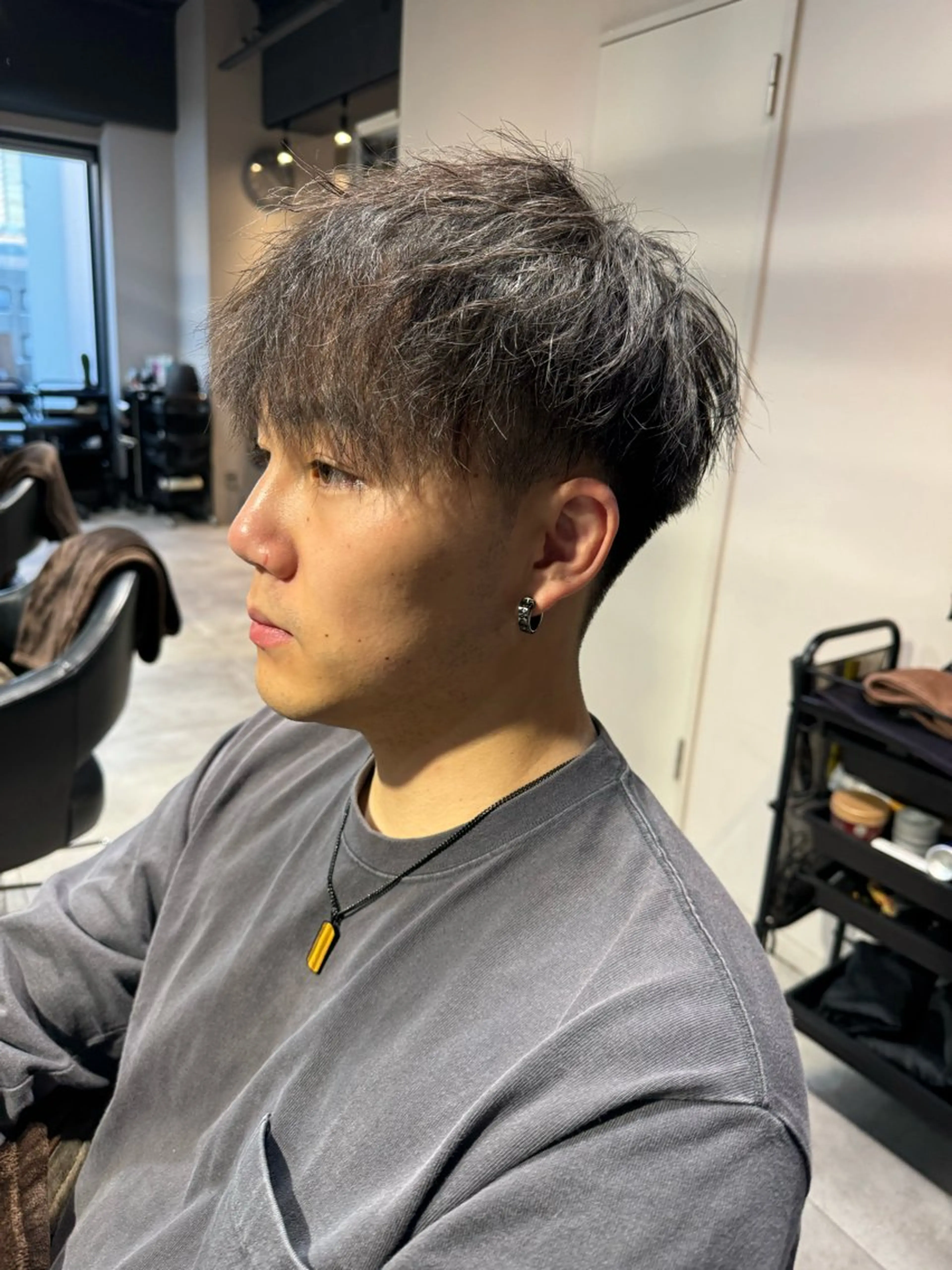 ミディアム パーマ メンズ カット パーマ トリートメント Dxxxx III所属・女性目線の大人 メンズ*Ayakaのヘアスタイル