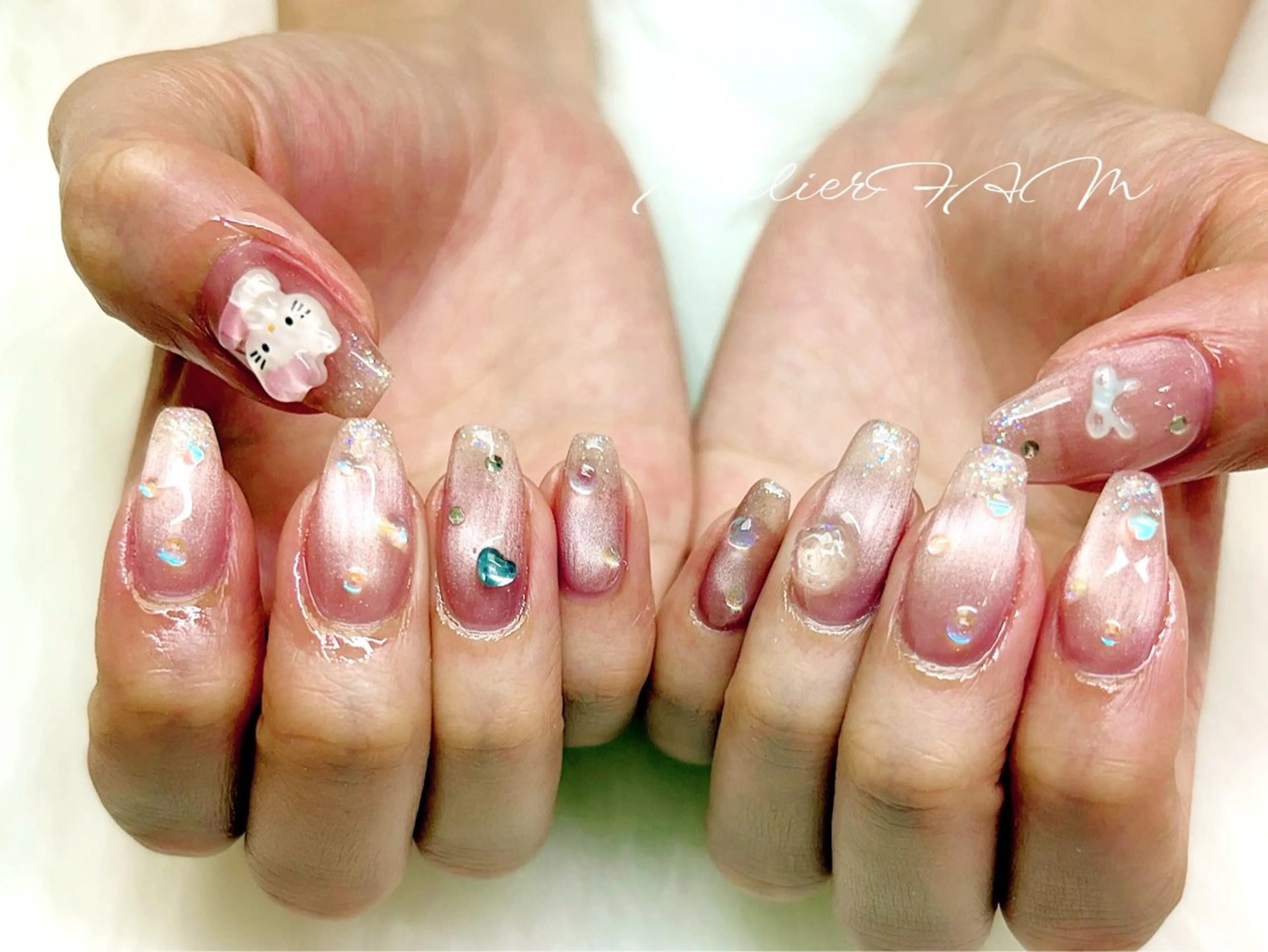 ネイル ハンドネイル nail&eyelashsalon atelier fam上本町店所属・アトリエ FAMのネイルデザイン