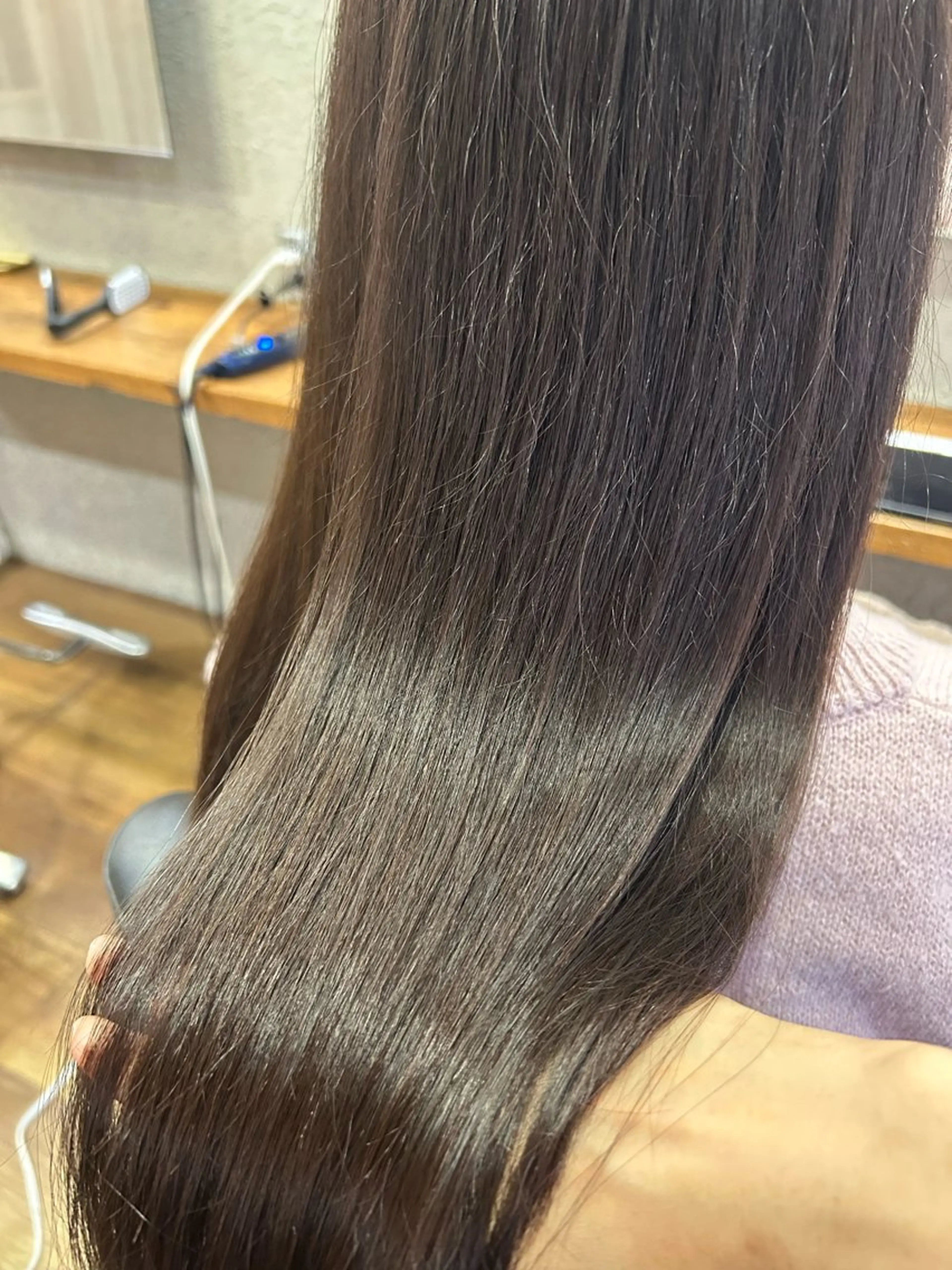 ロング カラー グレージュ chap hair所属・大槻 芽衣のヘアスタイル