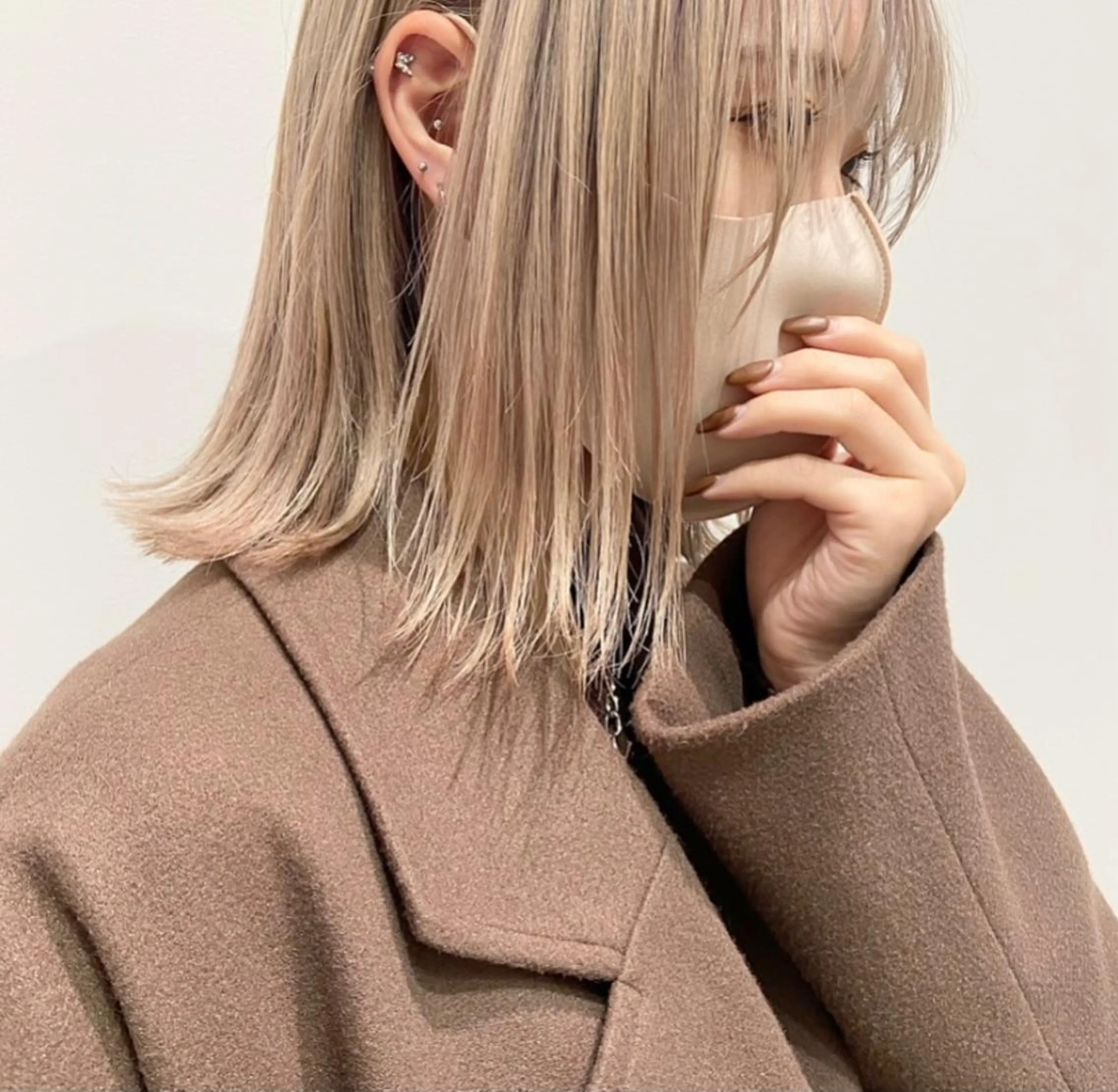 ミディアム カラー ハイトーンカラー カット ヘアカラー トリートメント 🪽似合わせカラー RENA.🪽🩶のヘアスタイル