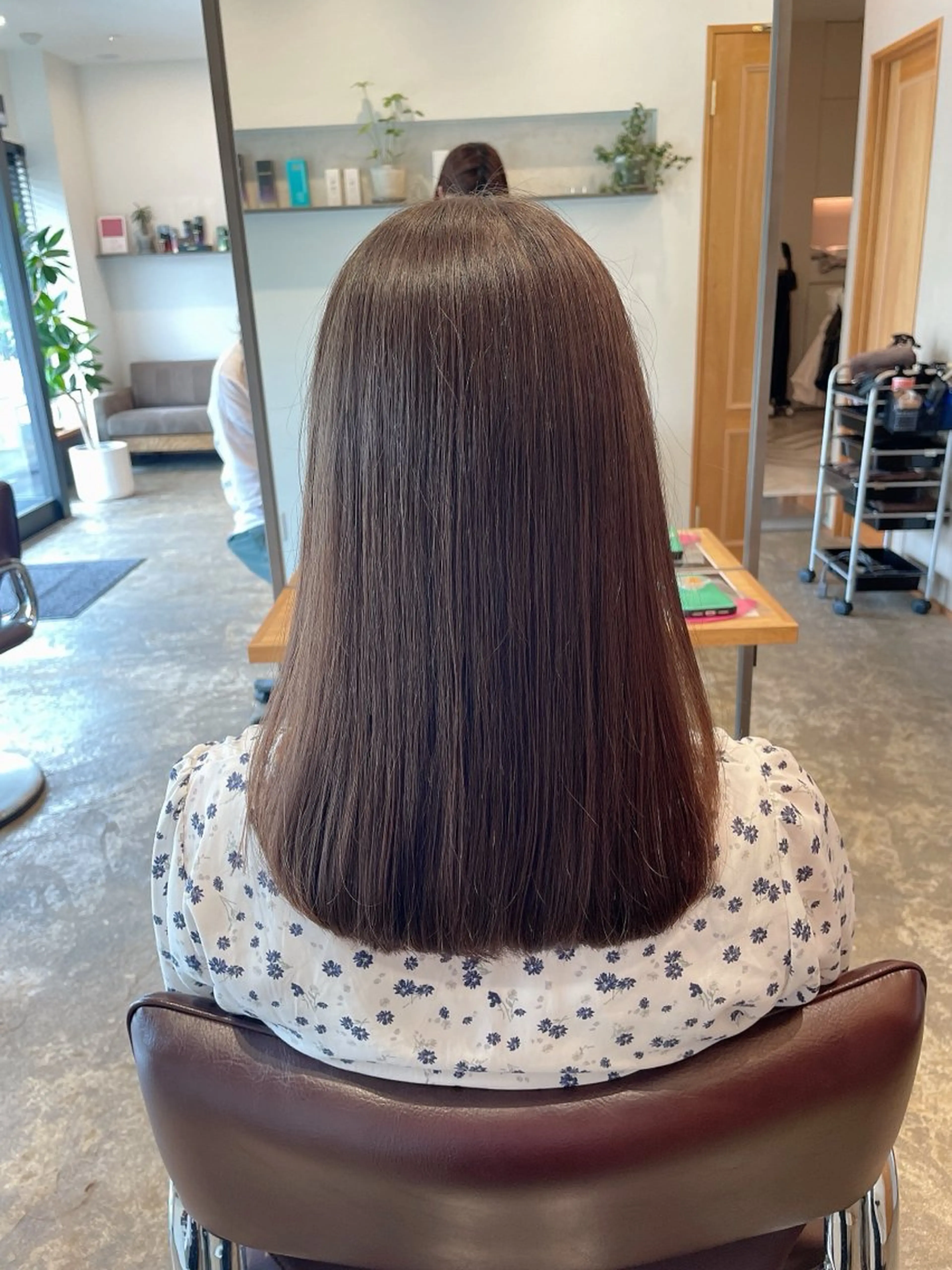 セミロング カラー RINA 🦋🫧のヘアスタイル