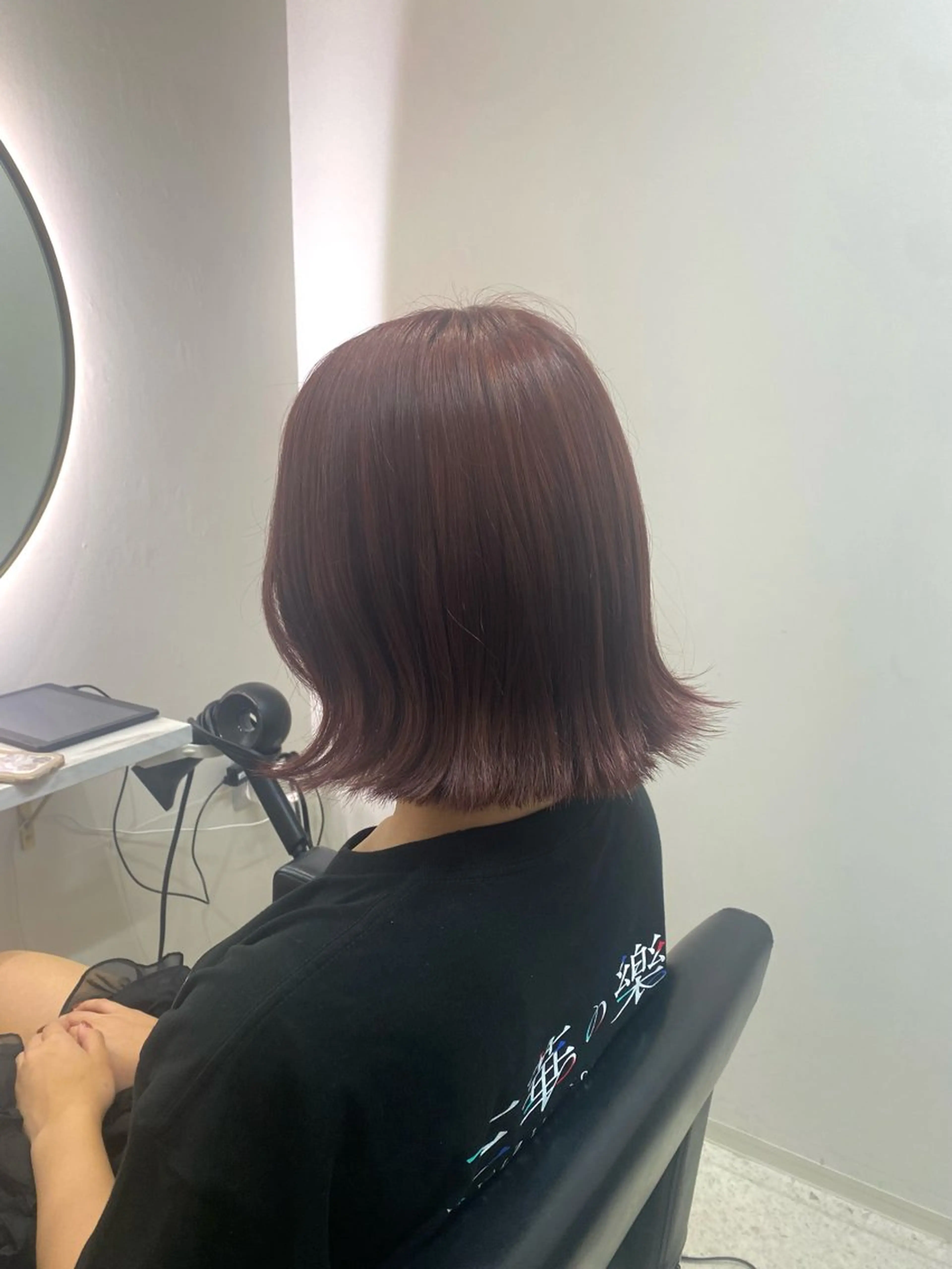 ショート カラー レッドカラー カット ヘアカラー 韓国🇰🇷艶髪 ケアカラーSHURIのヘアスタイル