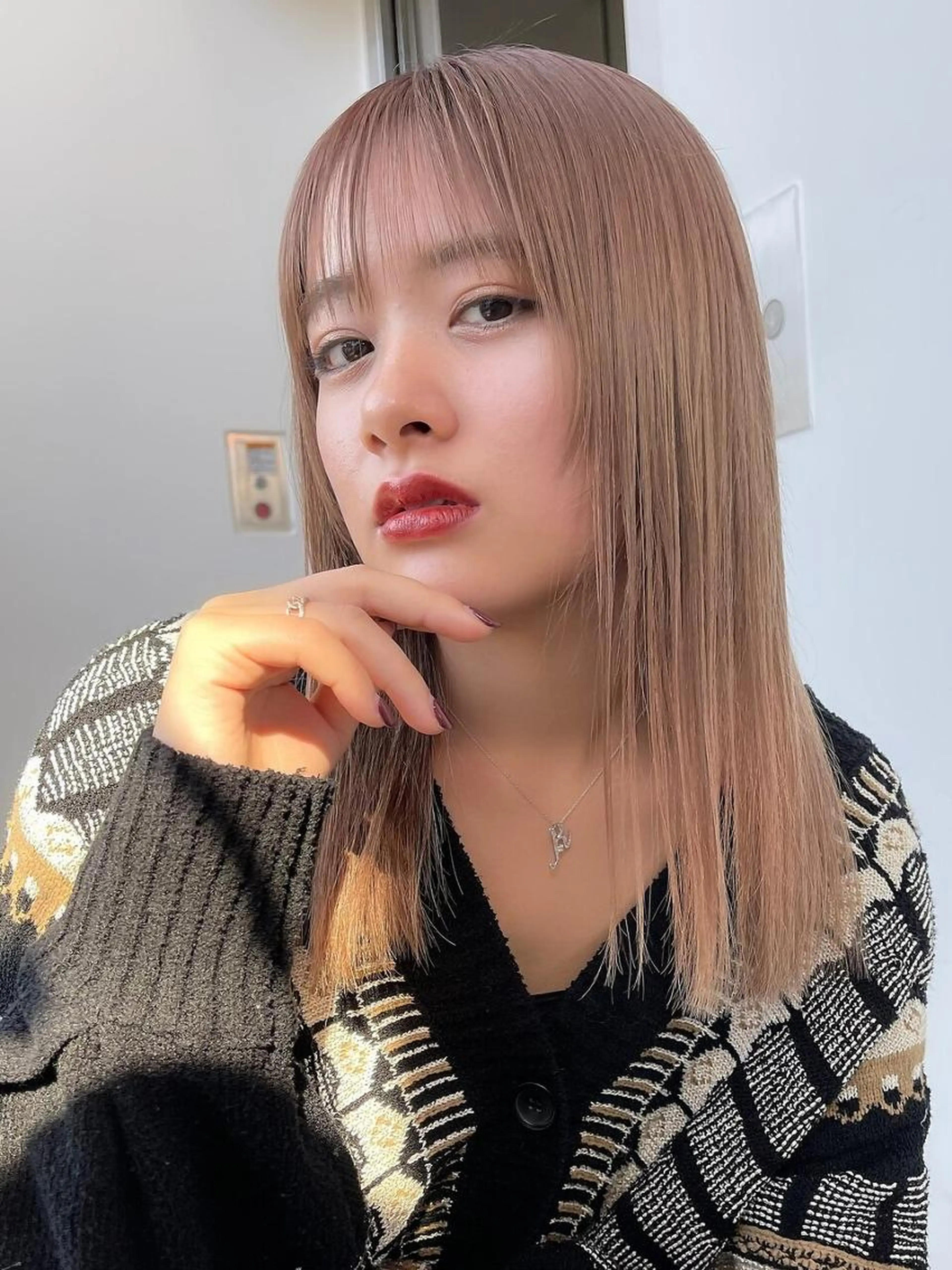 【✂肩下~】ワンレンカット+1stepトリートメント※5cm以上カットの写真