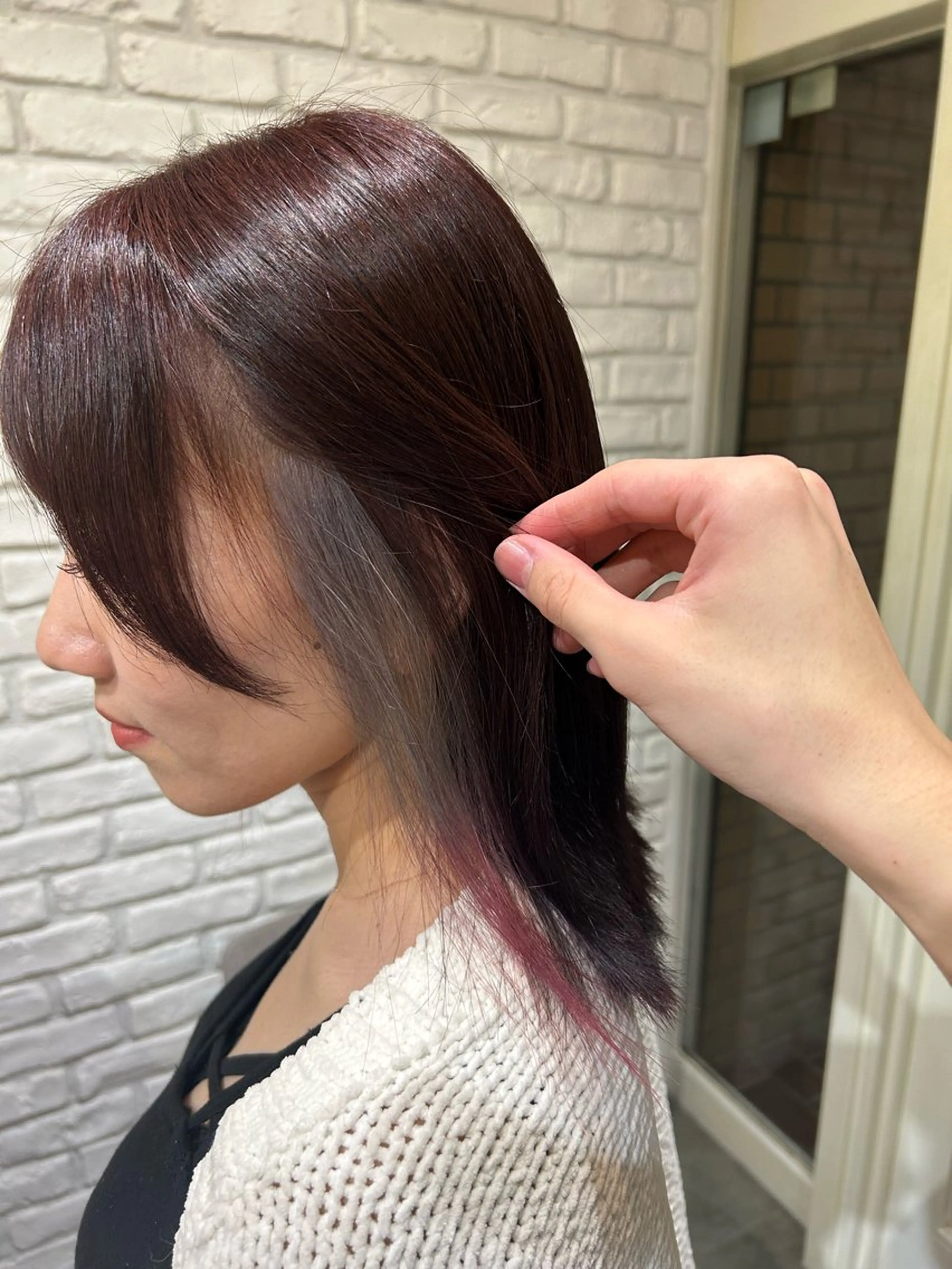 セミロング カラー ヘアカラー ︎☀️はるき︎︎☀️ カラーモデル募集中✨のヘアスタイル