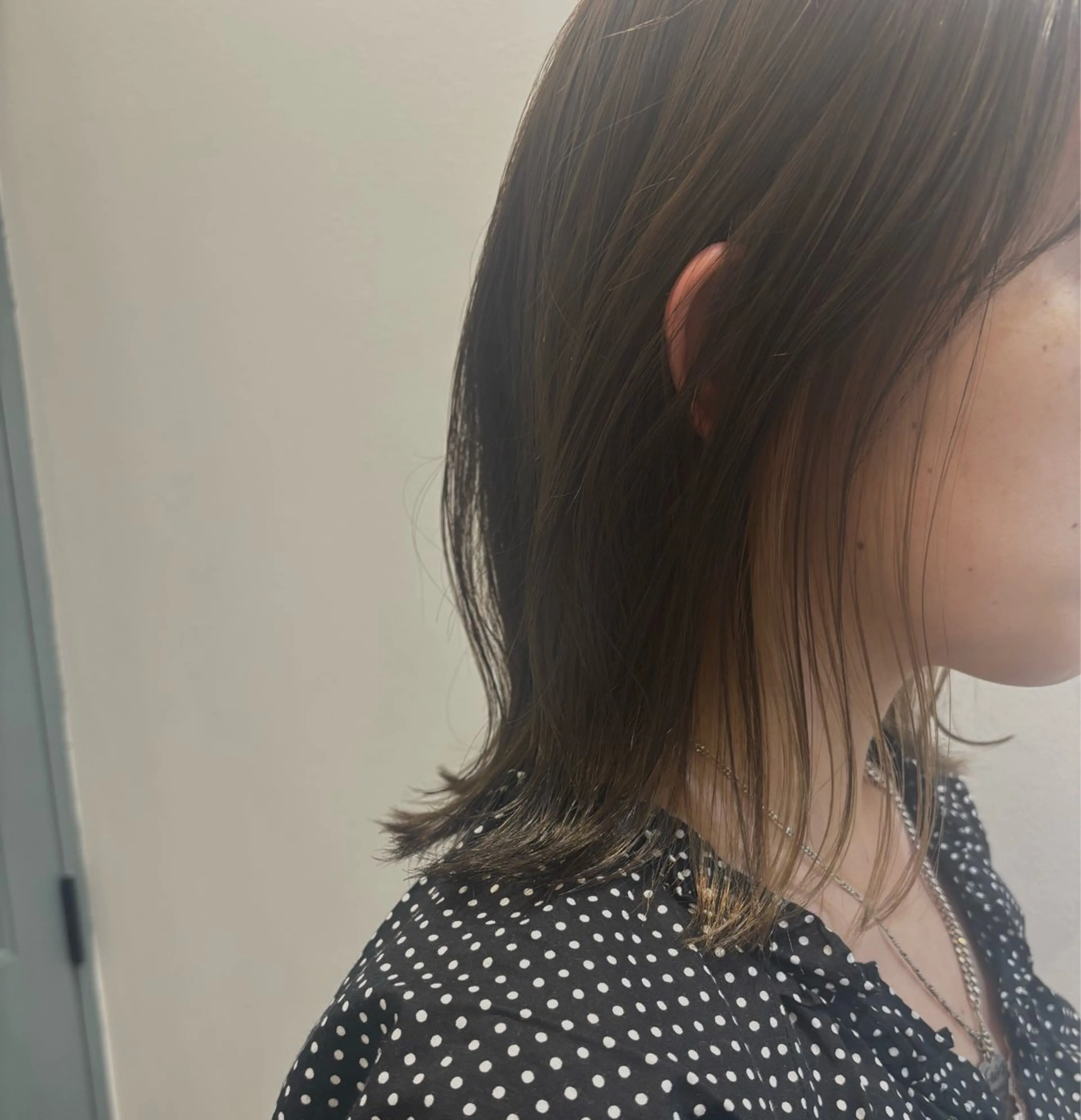 ミディアム カット ヘアカラー n1/4個室サロン/ 白髪ぼかし/MAMIのヘアスタイル