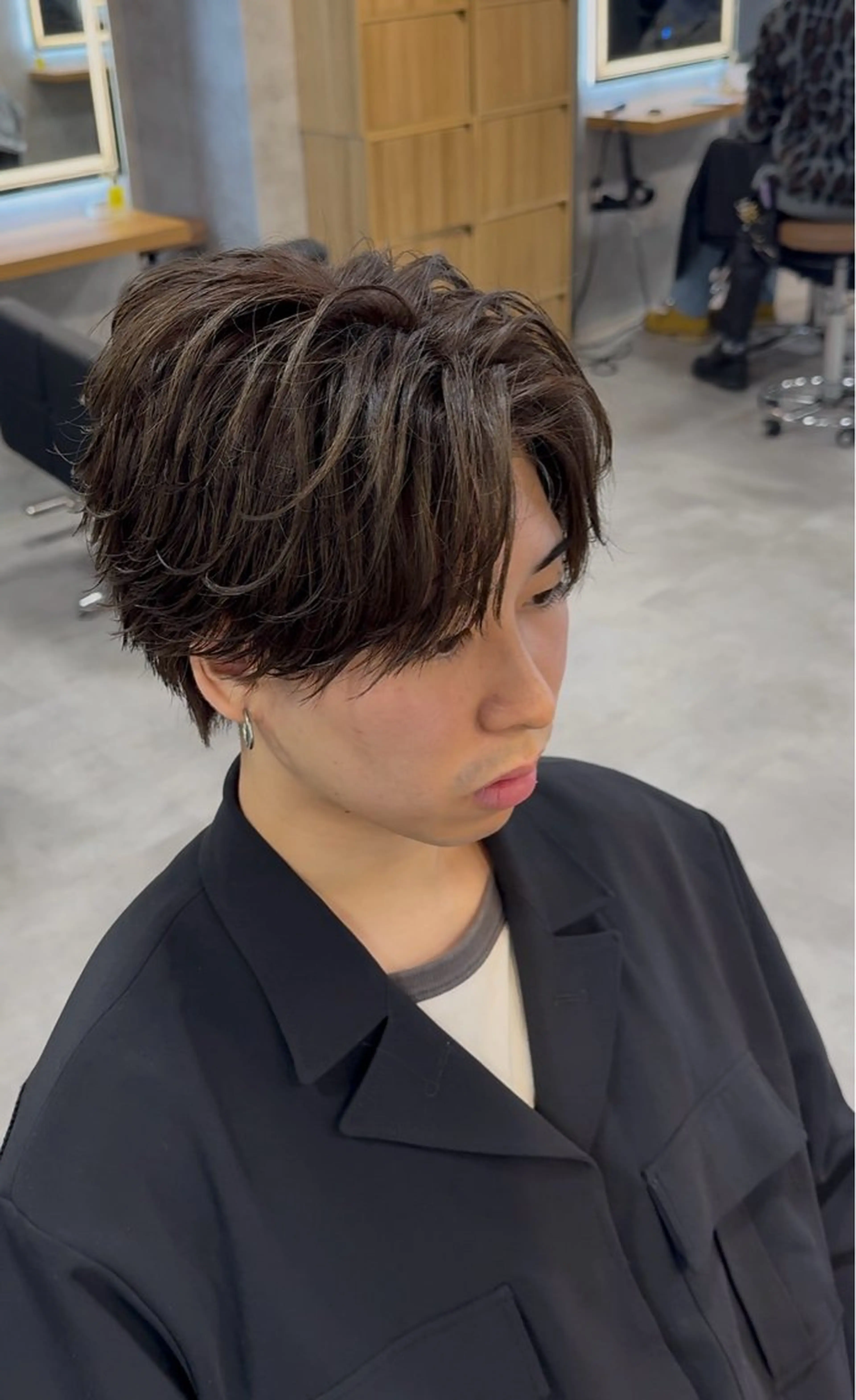 パーマ メンズ カット パーマ 【札幌メンズ特化】 つばさ🔥のヘアスタイル