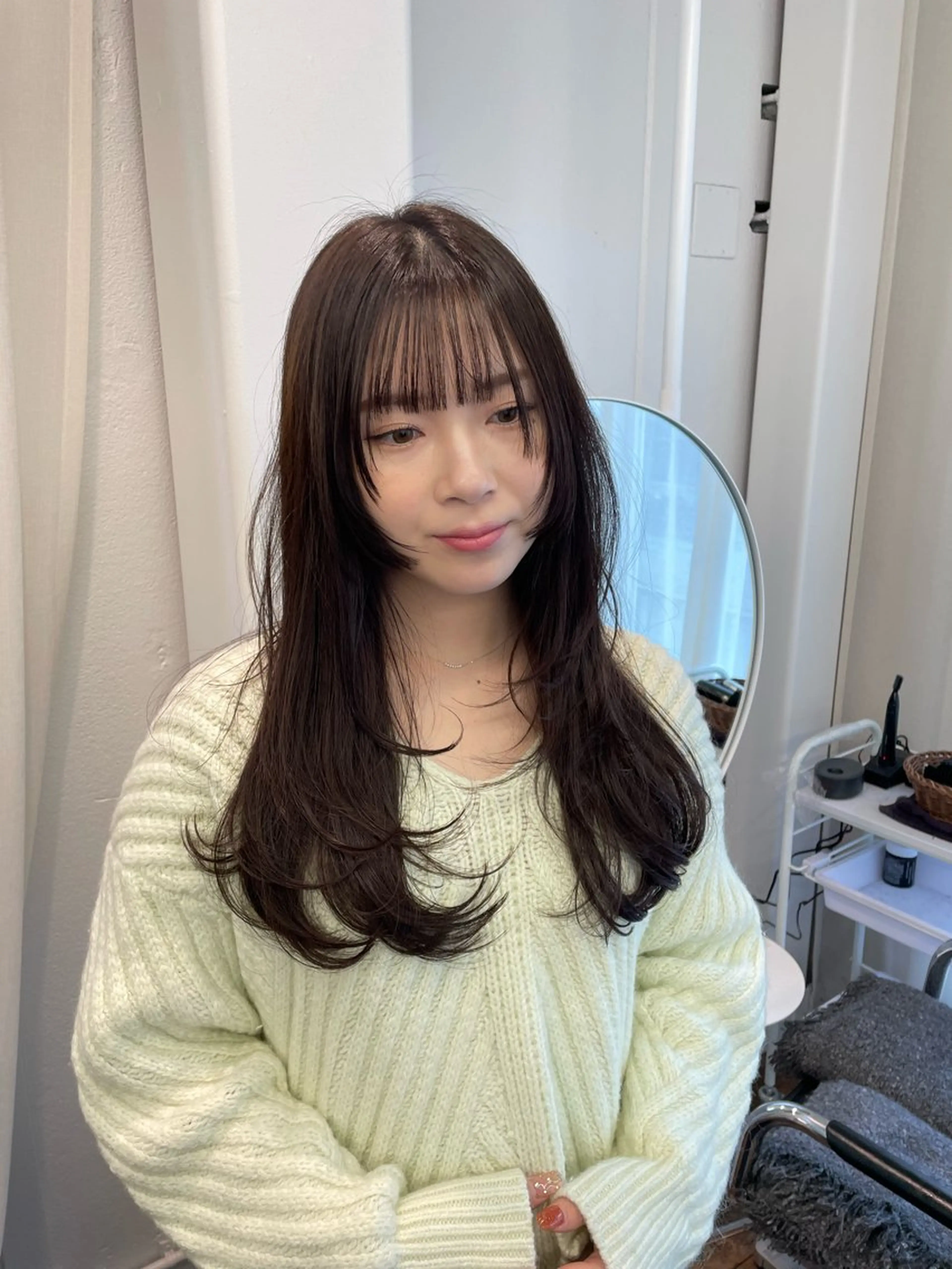 ロング カラー カット ヘアカラー トリートメント レイヤーカット🎀 kanaのヘアスタイル