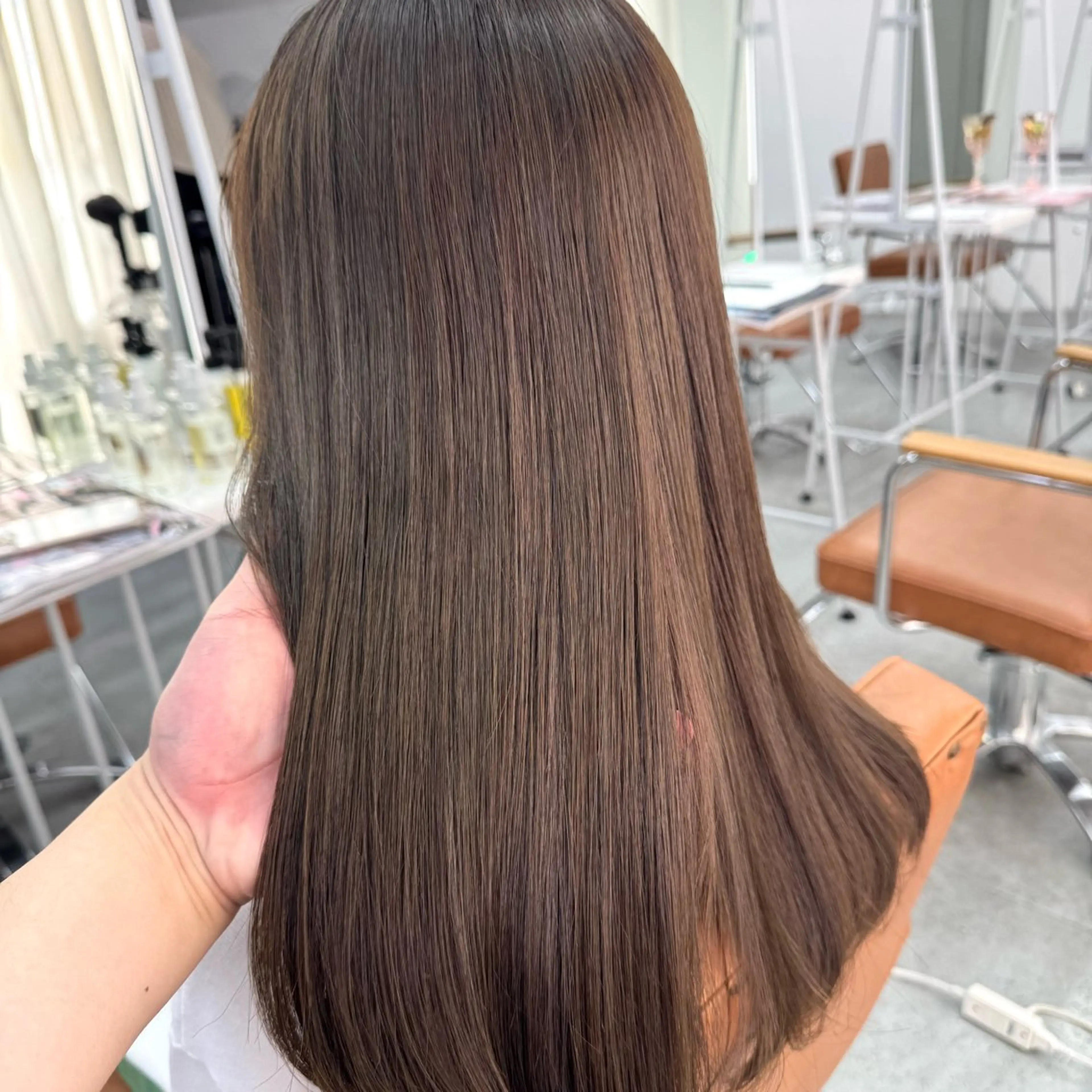 ロング カラー ヘアアレンジ ヘアカラー ブリーチなしカラー /ベージュ/安形翔のヘアスタイル