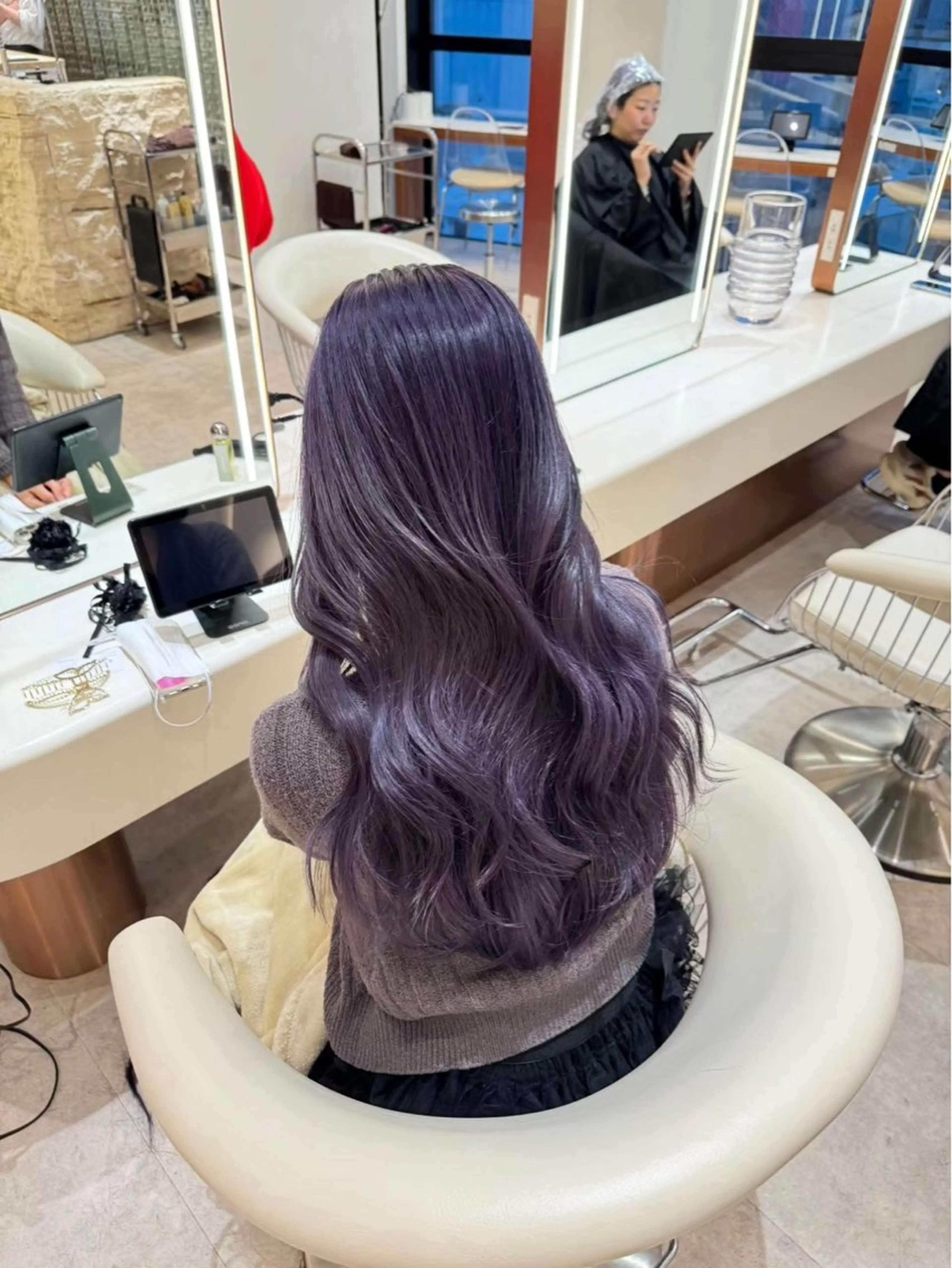 ロング カット ヘアカラー トリートメント ボブ/レイヤー/新宿 /透明感/KOKIのヘアスタイル