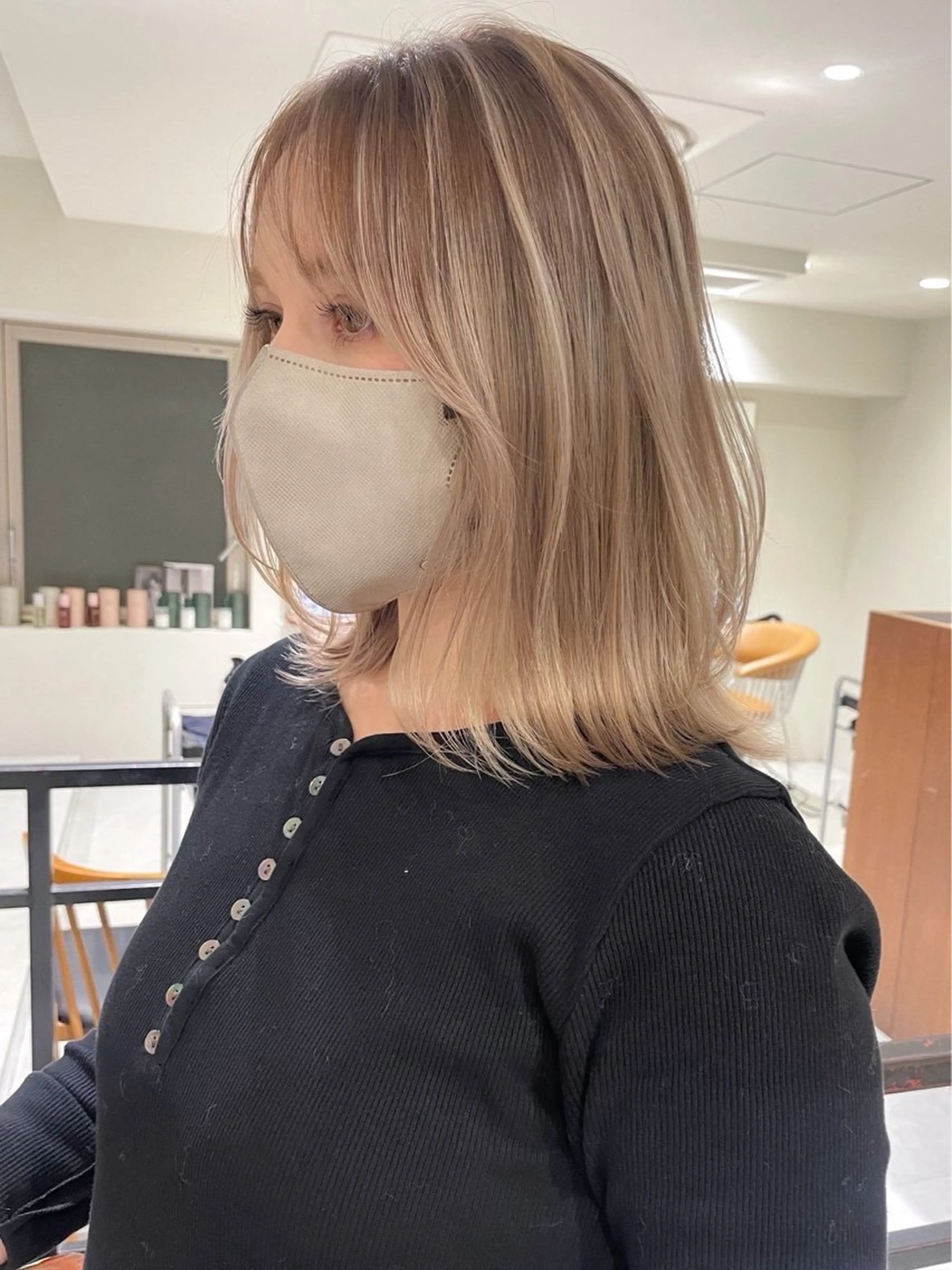 ミディアム カラー カット ヘアカラー n/m by JILBLAN所属・n/m by JIL BLAN KAIのヘアスタイル