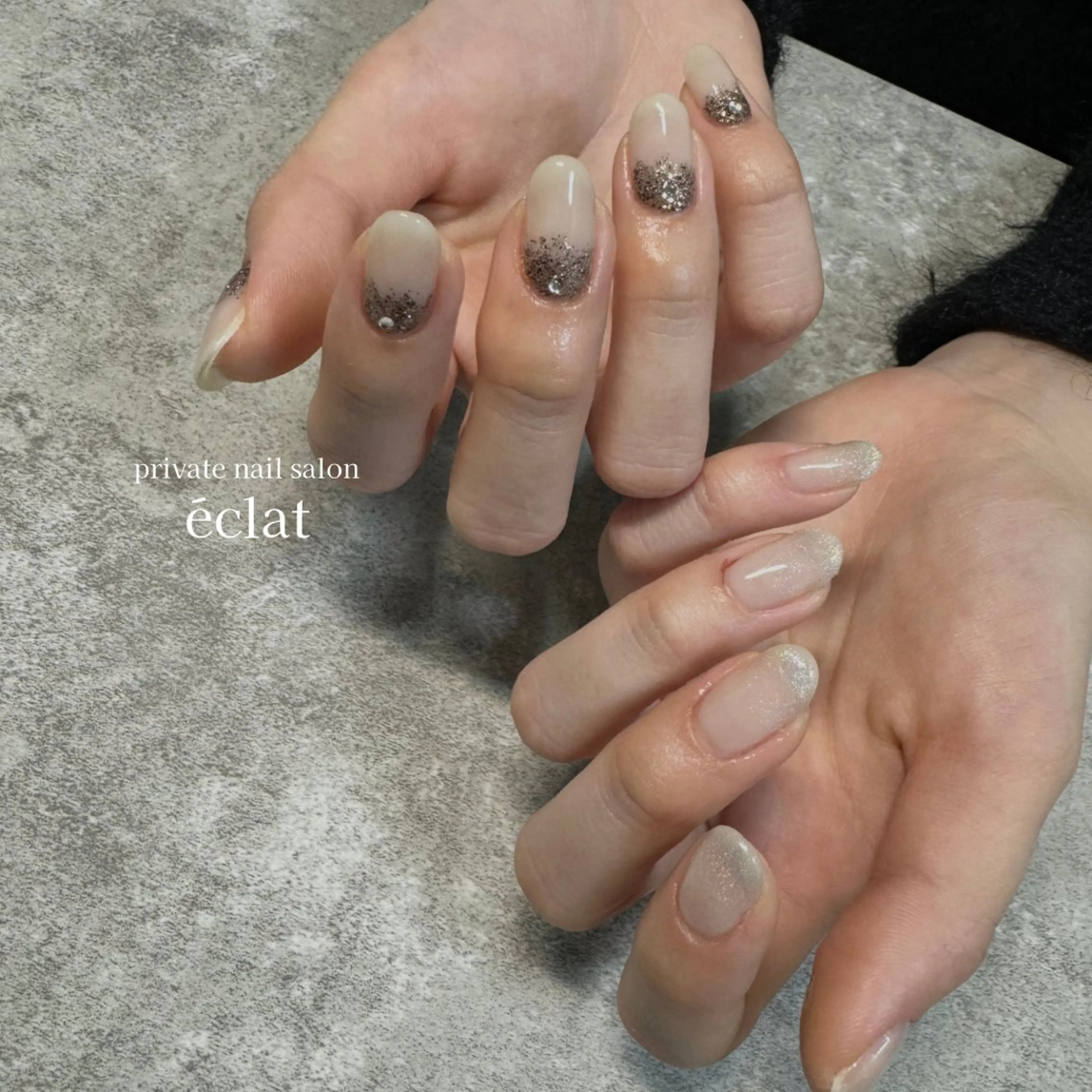ネイル ニュアンスネイル 春ネイル nailsalon éclatのネイルデザイン