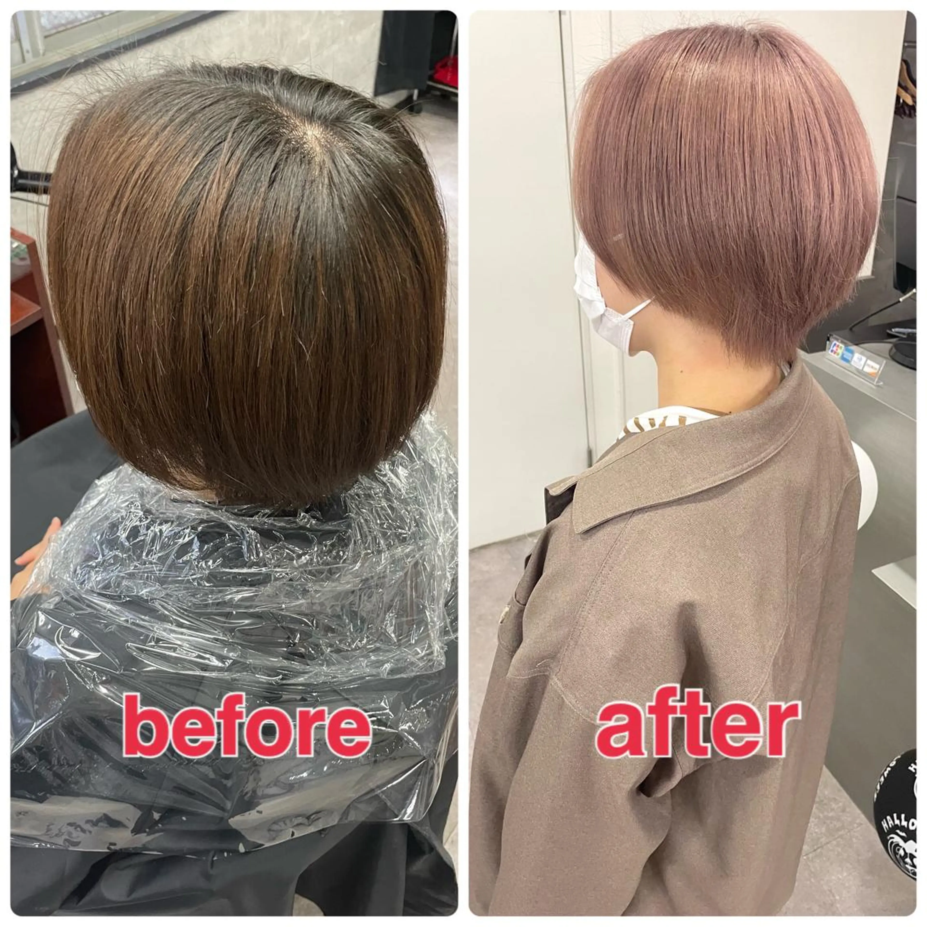 ショート カラー シールエクステ ブリーチ ケアブリーチ ダブルカラー ハイトーンカラー ハイトーンエクステ 🎩カズキ🎩のヘアスタイル