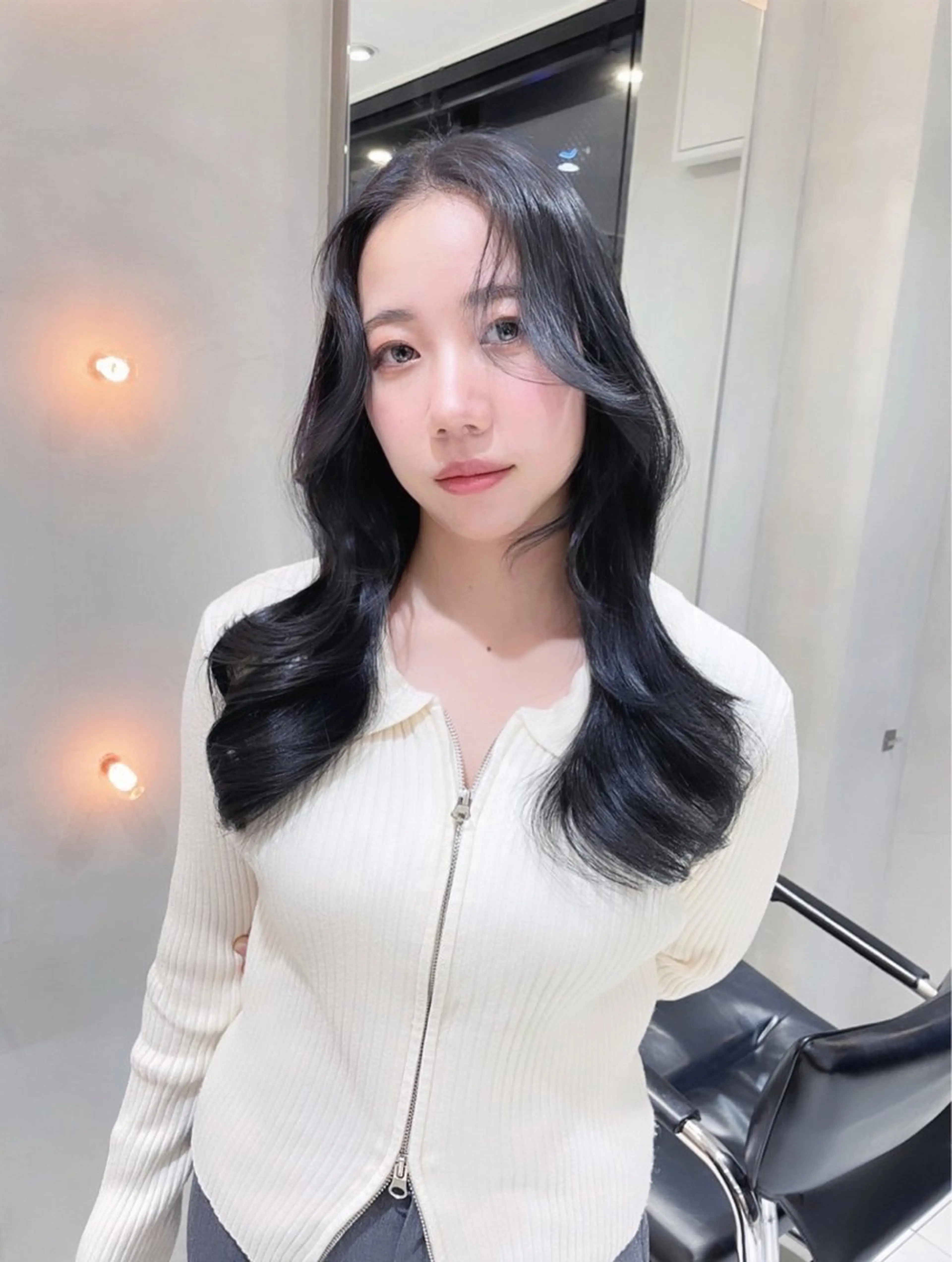 ロング カラー カット ヘアカラー ワンホン/韓国ヘア 🤍amiのヘアスタイル