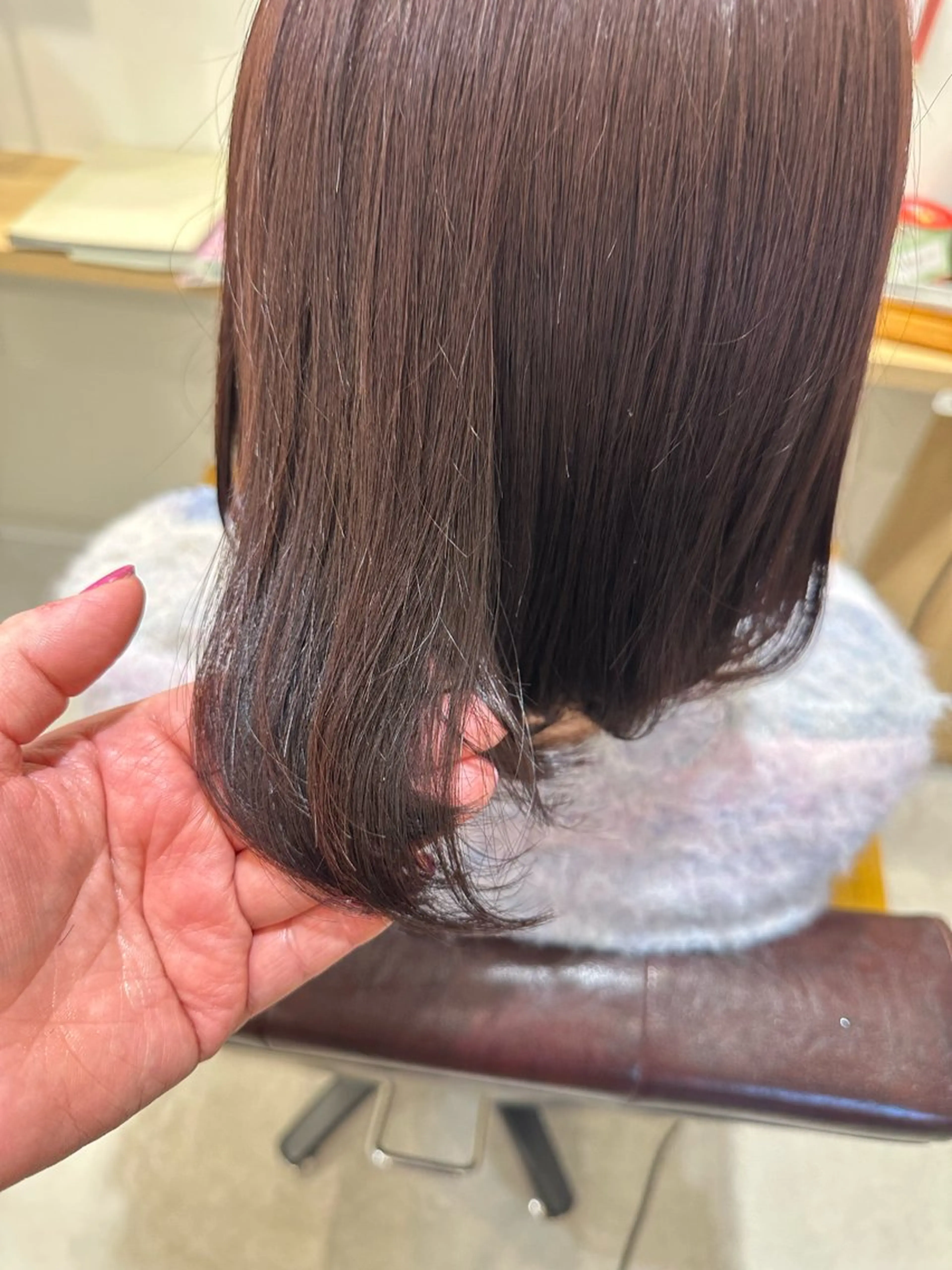 ショート カラー ボルドーカラー ブラウンカラー レッドカラー レッドブラウン hair&eyelash Truth所属・Truth上谷綾子/ 名古屋市北区/黒川駅のヘアスタイル