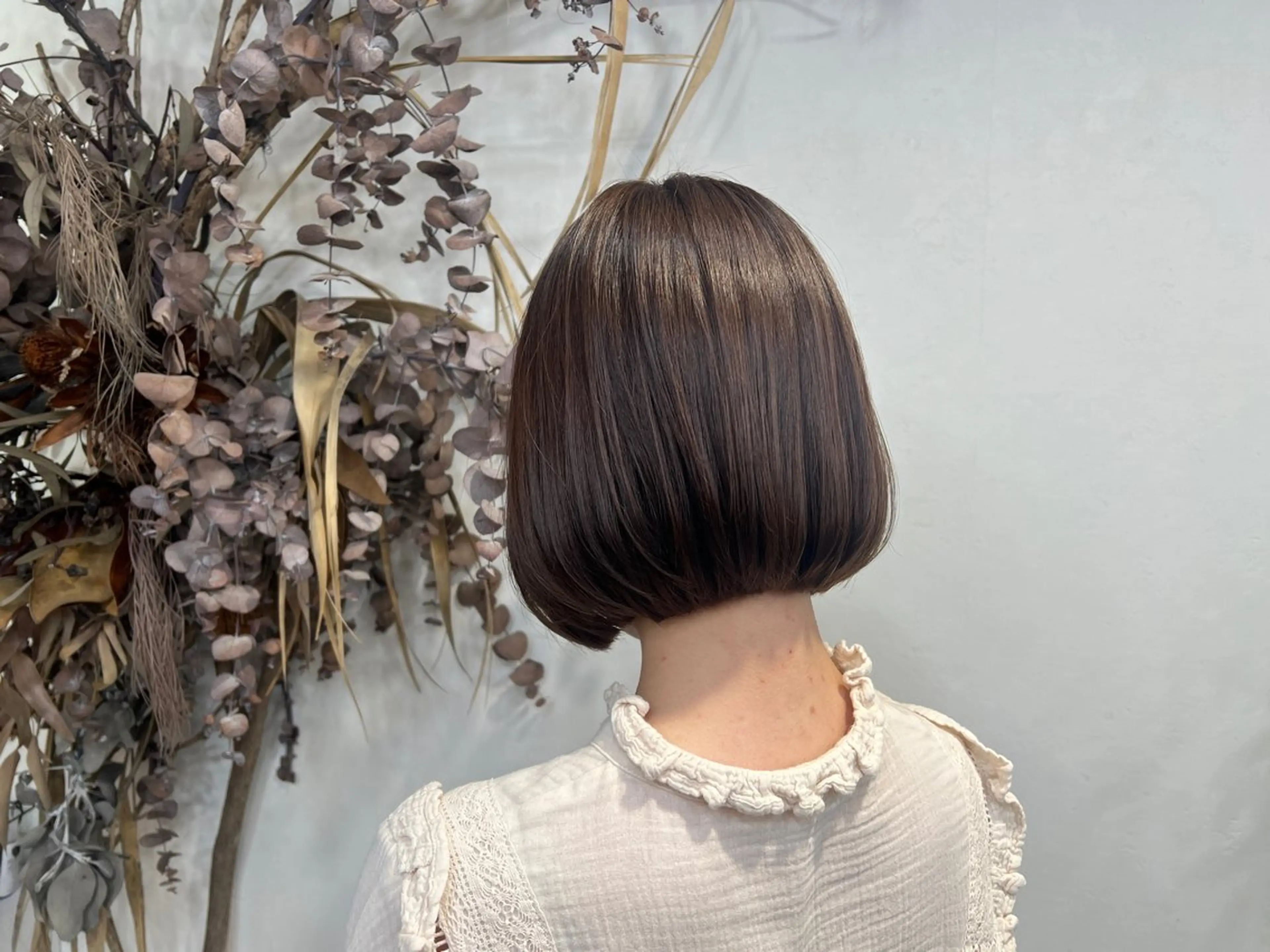 ショート 地毛風縮毛矯正 / ショート/ボブ/平山のヘアスタイル